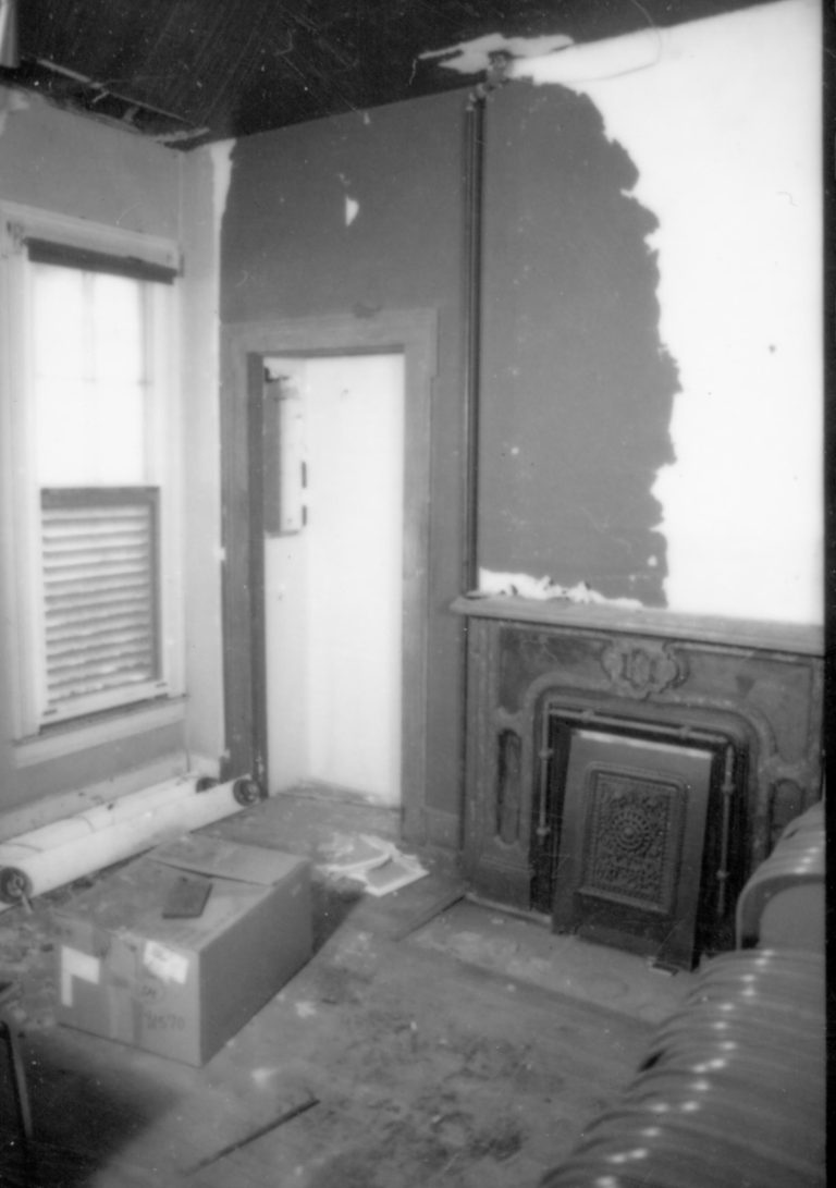 Dean House  Lincoln Home NHS- Dean House pre-restoration, 87649 Dean House, restoration