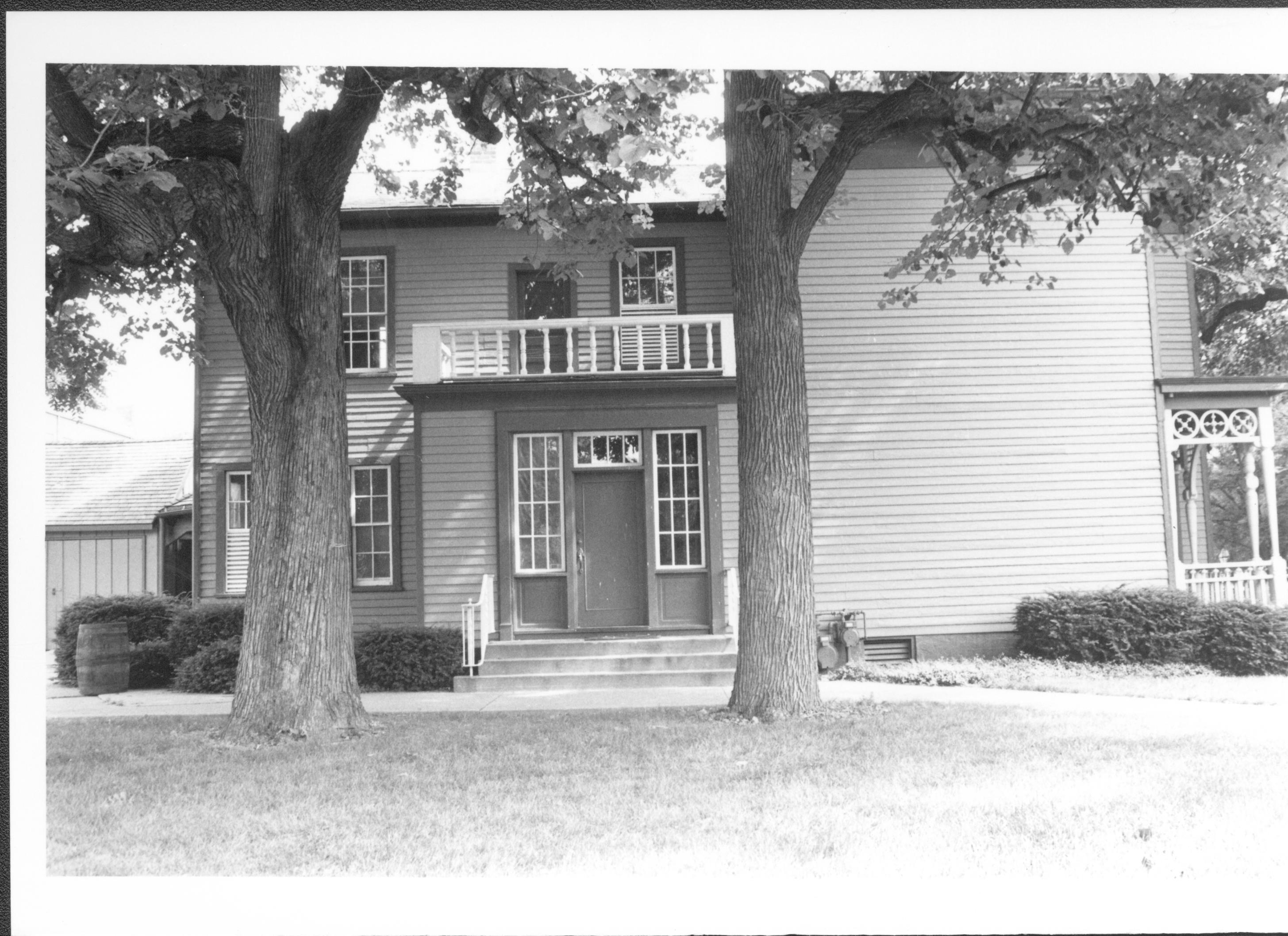 Dean House pre-restoration, detail, north elevation, showing added bathrom 202 about historic room 102 from north Lincoln Home NHS- Dean House pre-restoration Dean House, restoration