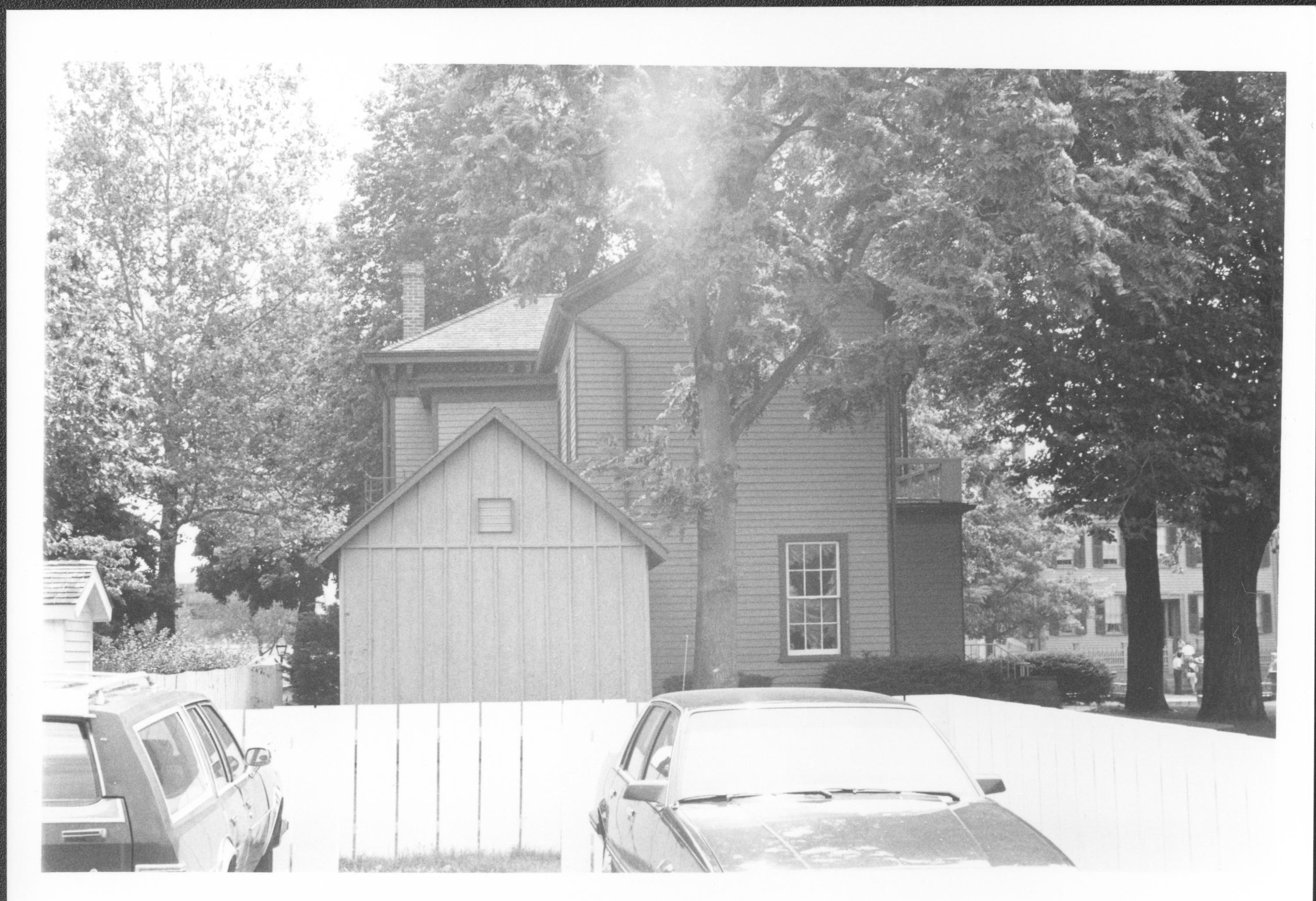 Dean House pre-restoration, west and north elevations, from northwest Lincoln Home NHS- Dean House pre-restoration Dean House, restoration