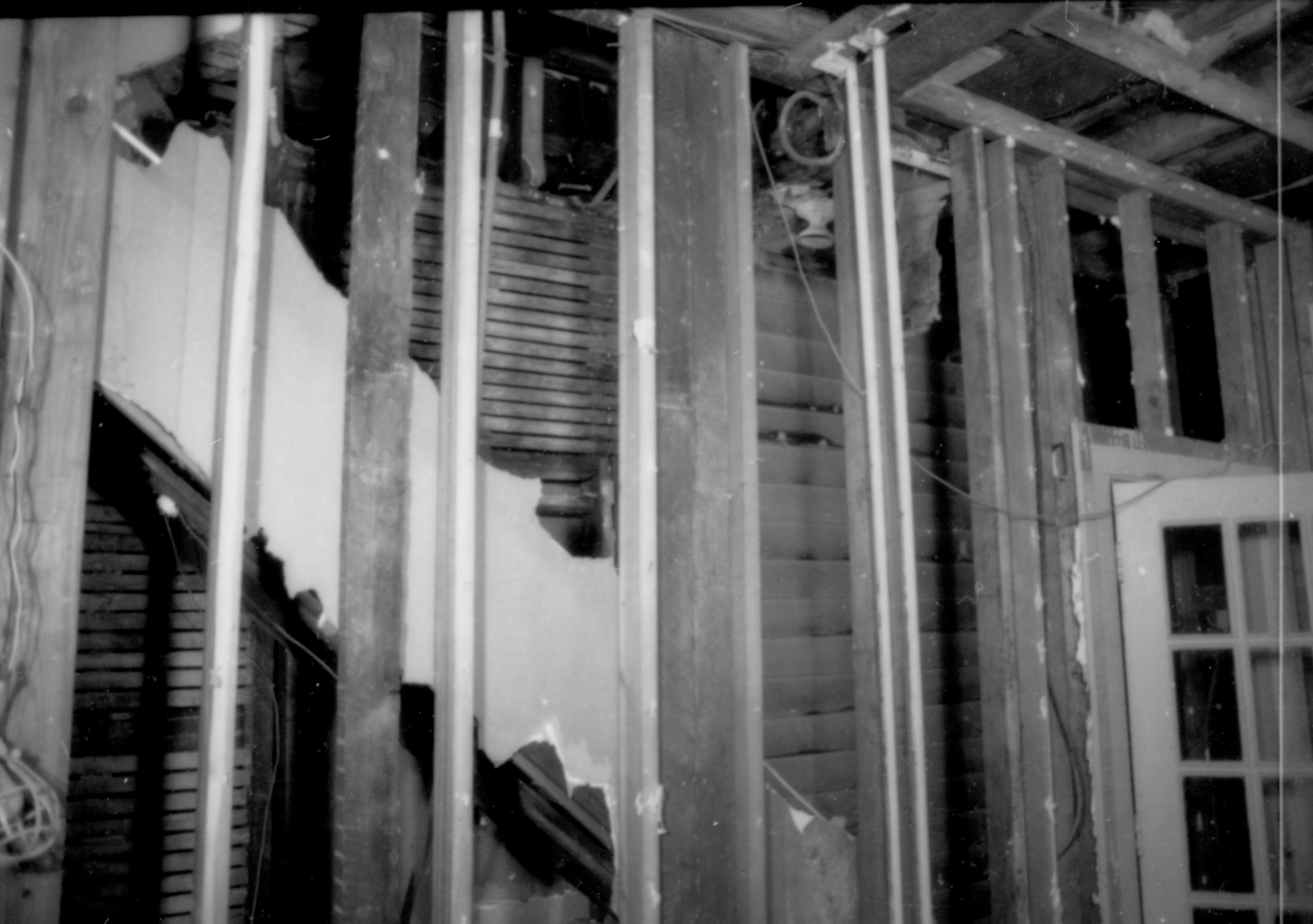 Dean House  Lincoln Home NHS- Dean House pre-restoration, 87649 Dean House, restoration
