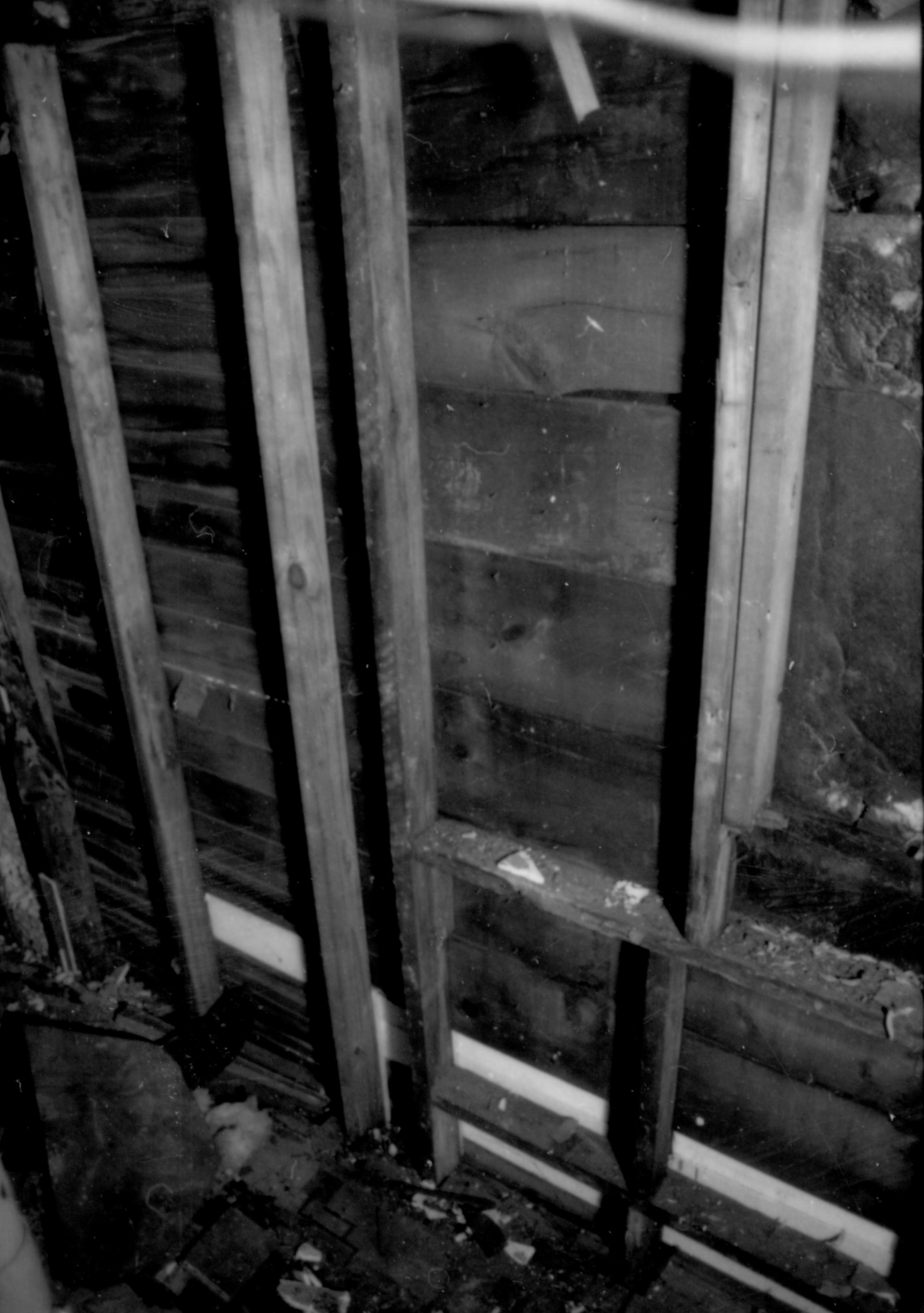 Dean House  Lincoln Home NHS- Dean House pre-restoration, 87650 Dean House, restoration