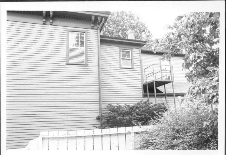 Dean House pre-restoration, south elevation, from south Lincoln Home NHS- Dean House pre-restoration Dean House, restoration