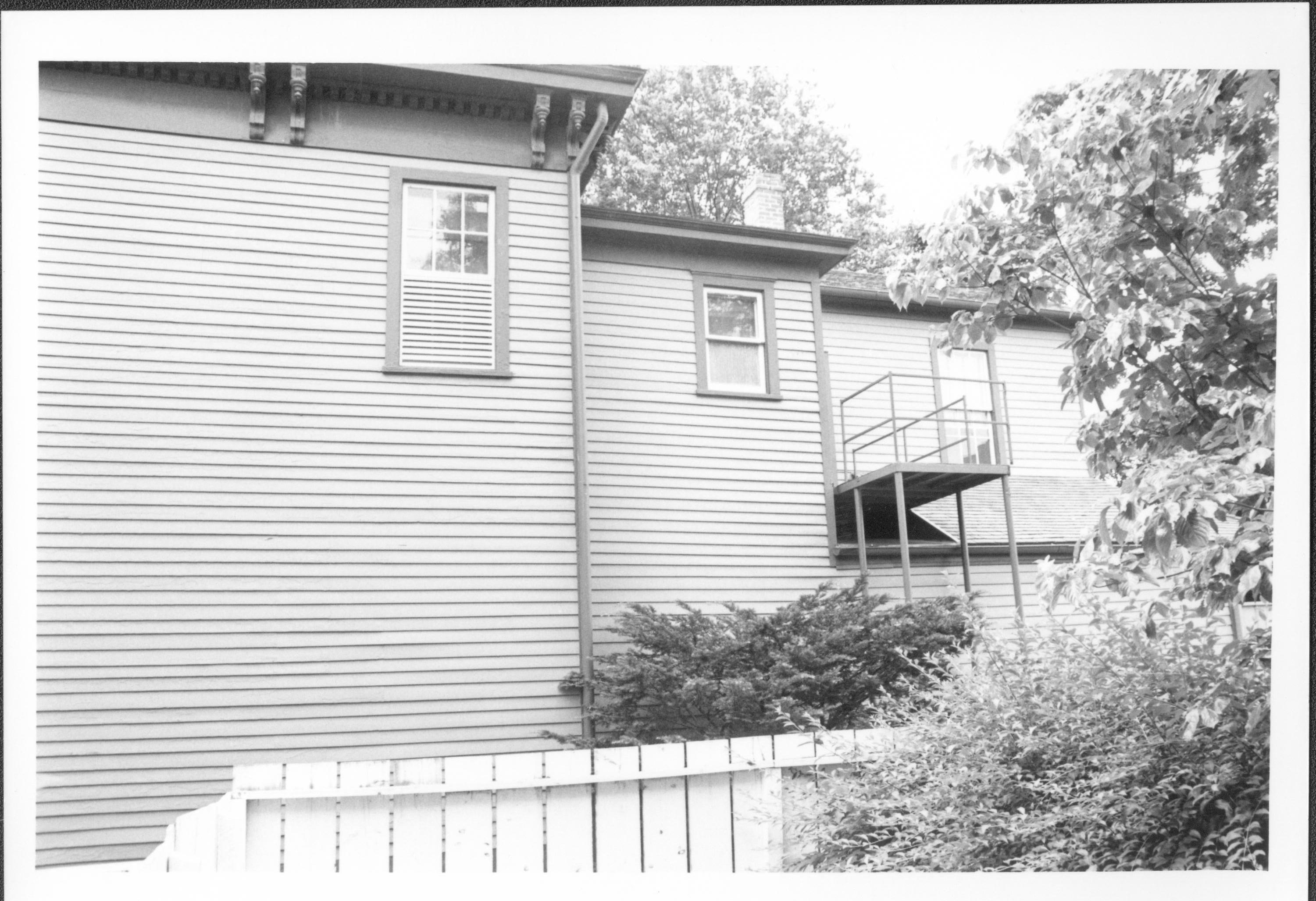 Dean House pre-restoration, south elevation, from south Lincoln Home NHS- Dean House pre-restoration Dean House, restoration