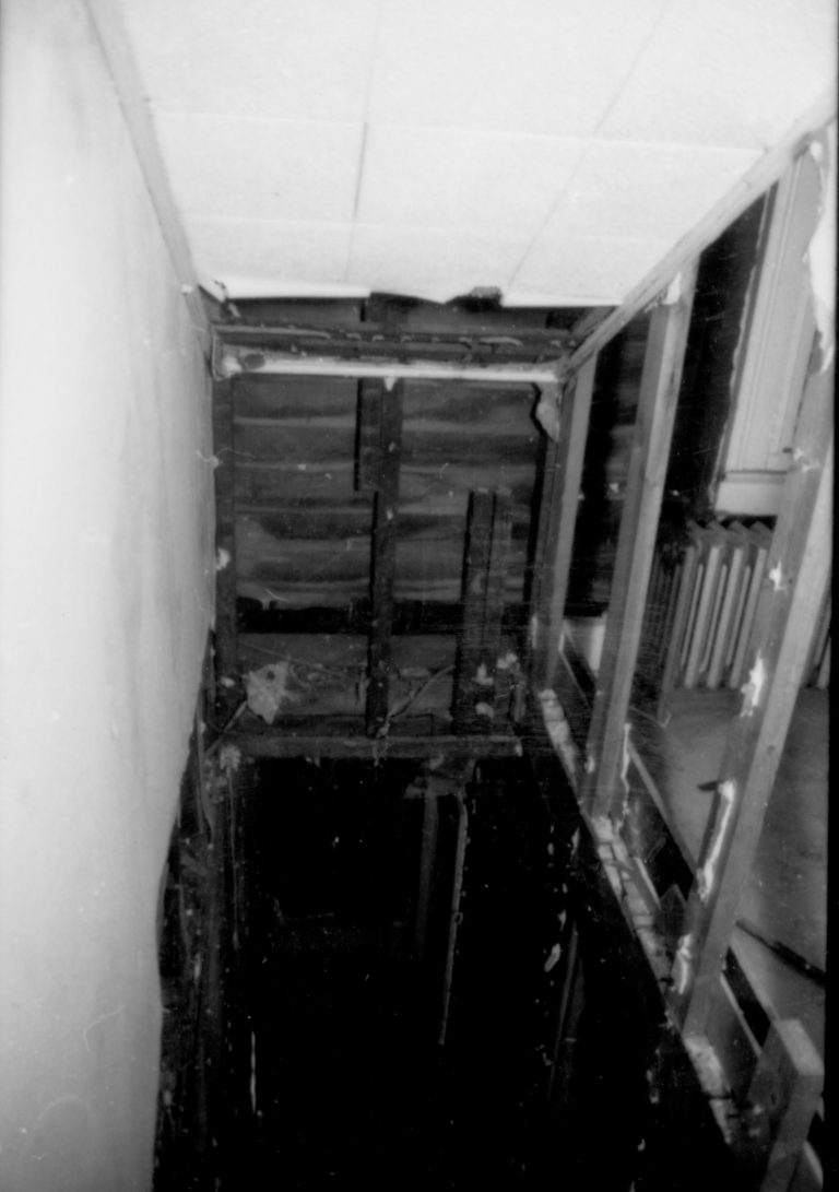 Dean House  Lincoln Home NHS- Dean House pre-restoration, 87650 Dean House, restoration