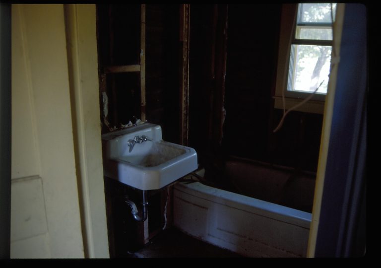 Dean House  Lincoln Home NHS- Dean House pre-restoration, 1st and 2nd Floor, 111 Dean House, restoration