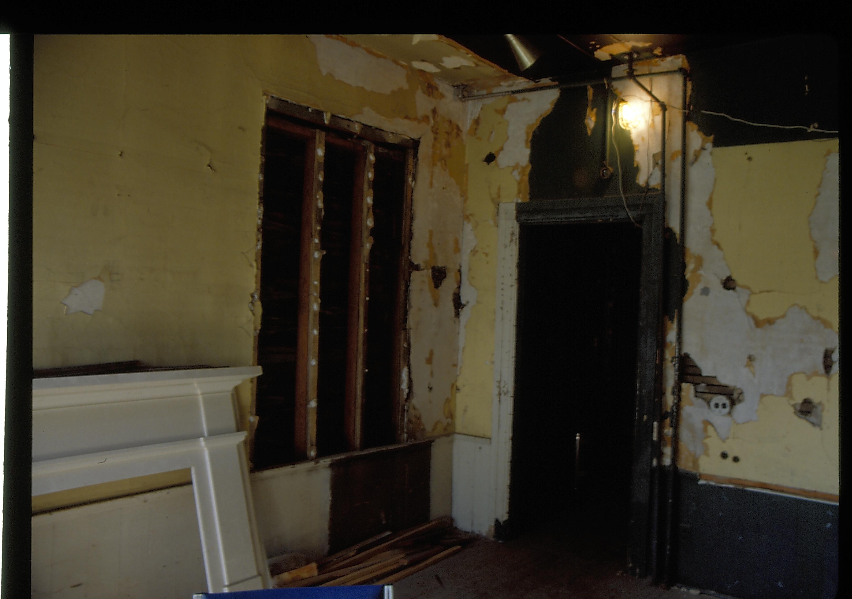 Dean House  Lincoln Home NHS- Dean House pre-restoration, 1st and 2nd Floor, 93 Dean House, restoration