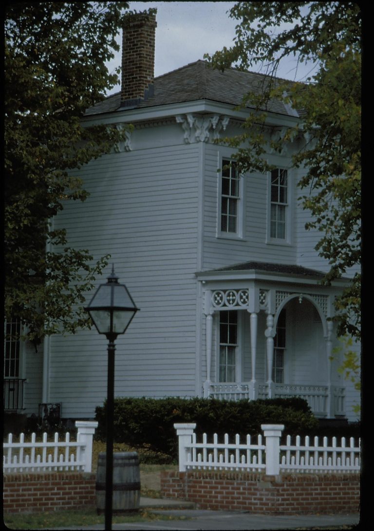 Dean House Lincoln Home NHS- Dean House pre-restoration, 8, 5-H-5 Dean House, restoration