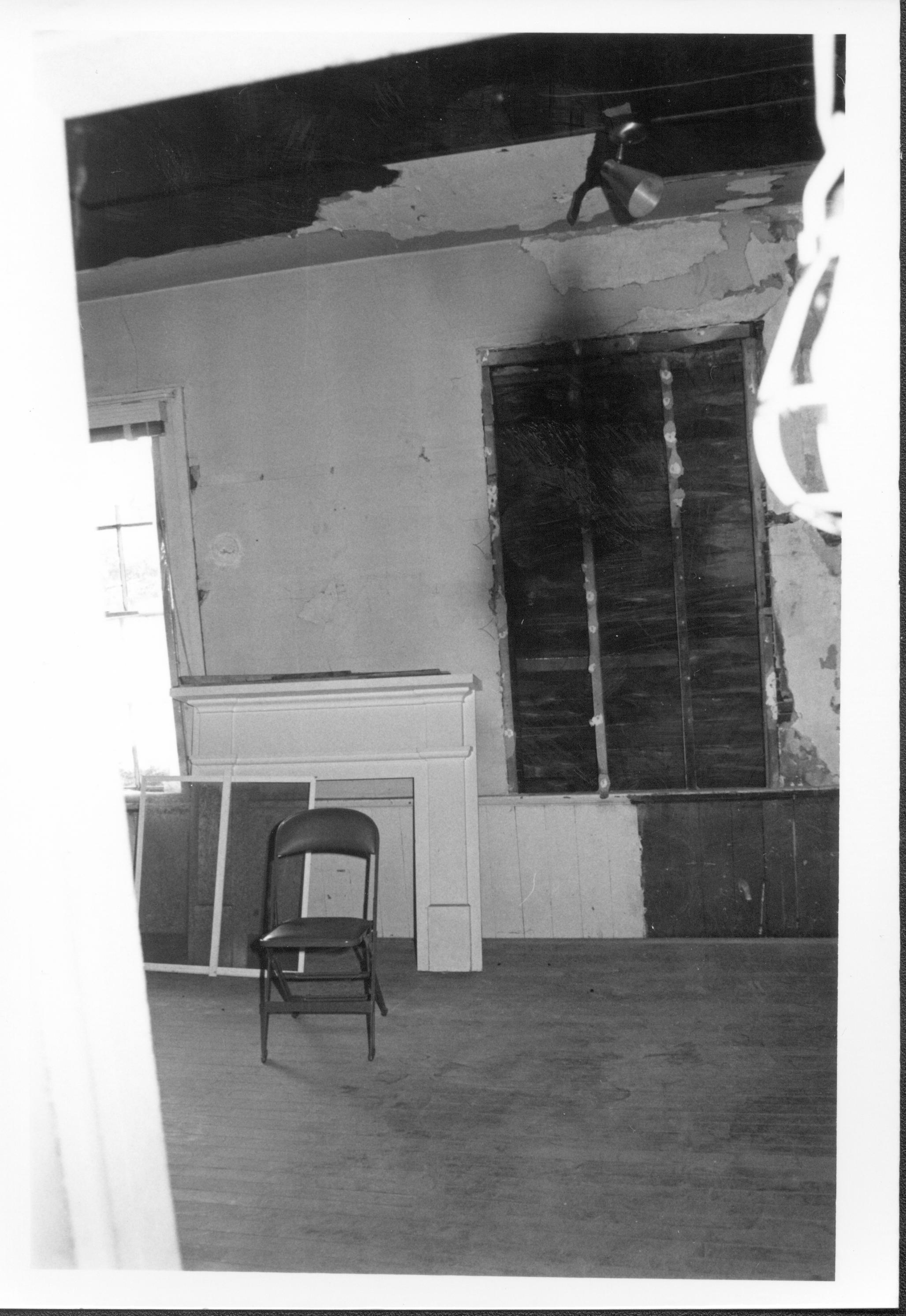 Dean House pre-restoration, hallway 208, looking west toward bedroom 203 Lincoln Home NHS- Dean House pre-restoration Dean House, restoration