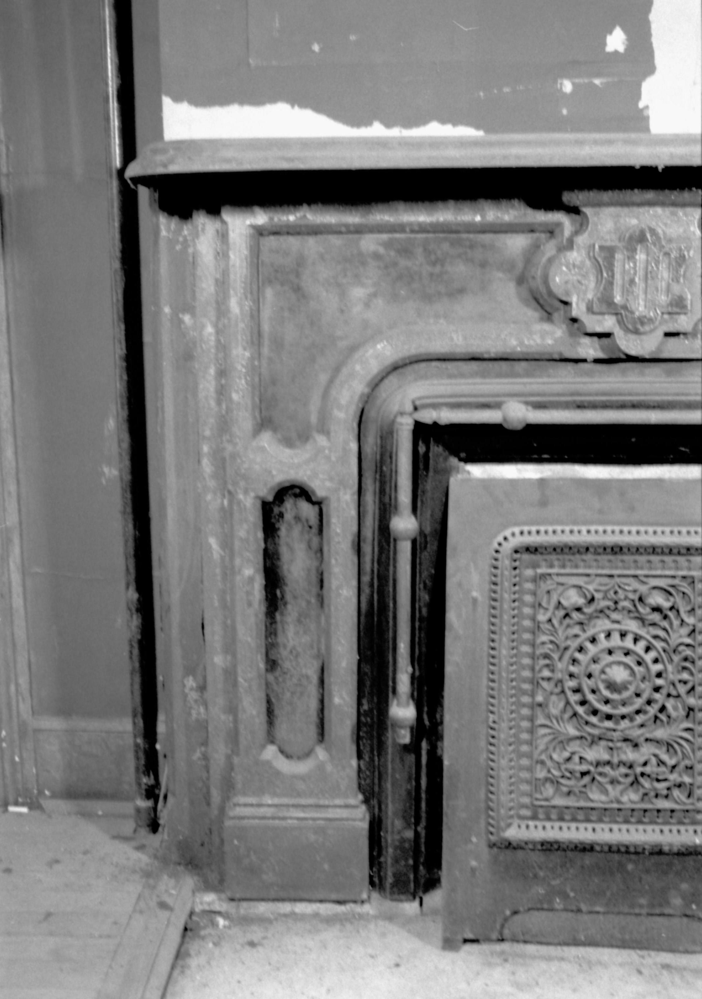 Dean House south fireplace Lincoln Home NHS- Dean House fireplace south Dean House, fireplace