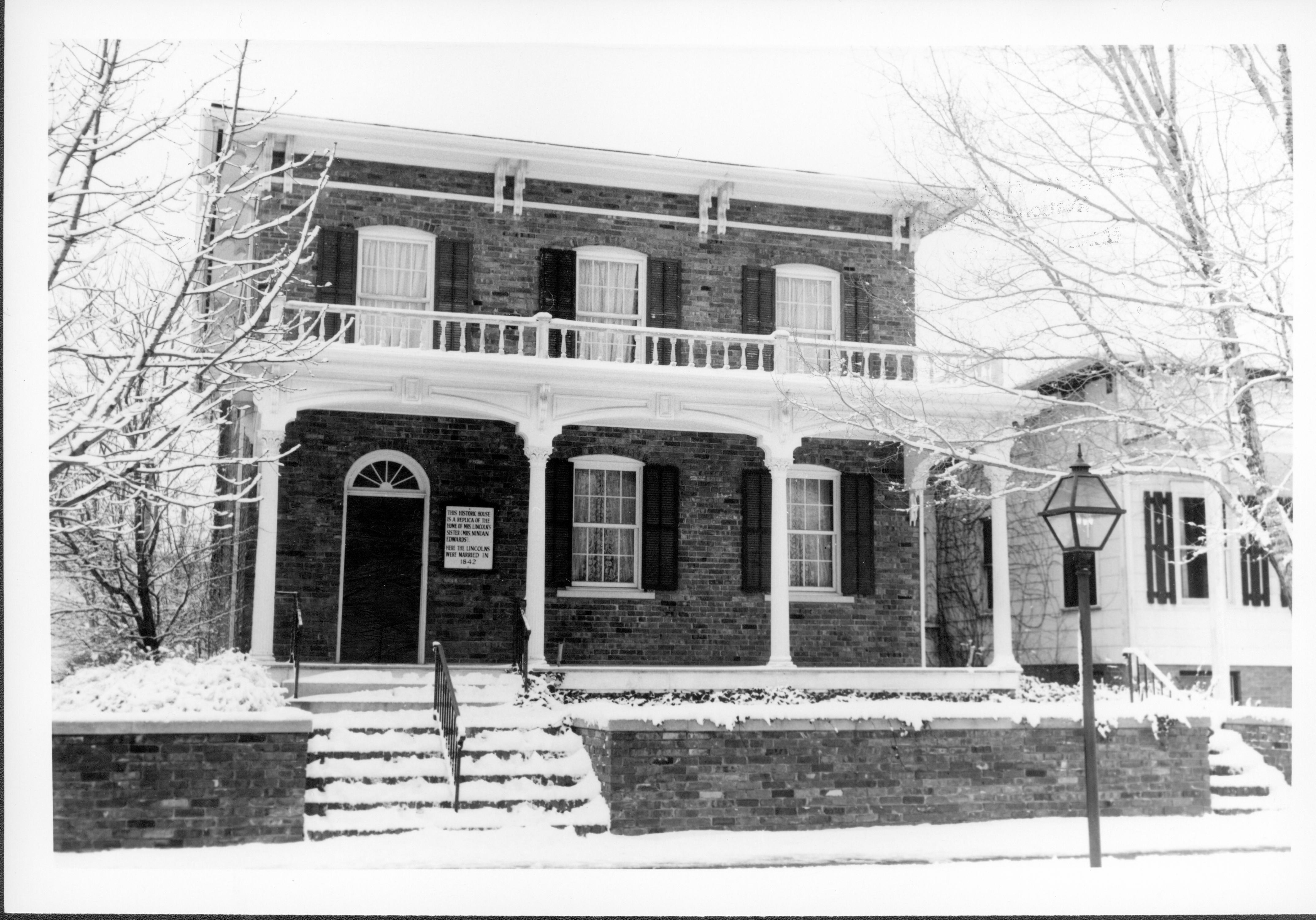 Conference Center, building to the right was torn down in 1975 Lincoln Home NHS- Conference Center, negative #1 class #354 conference center