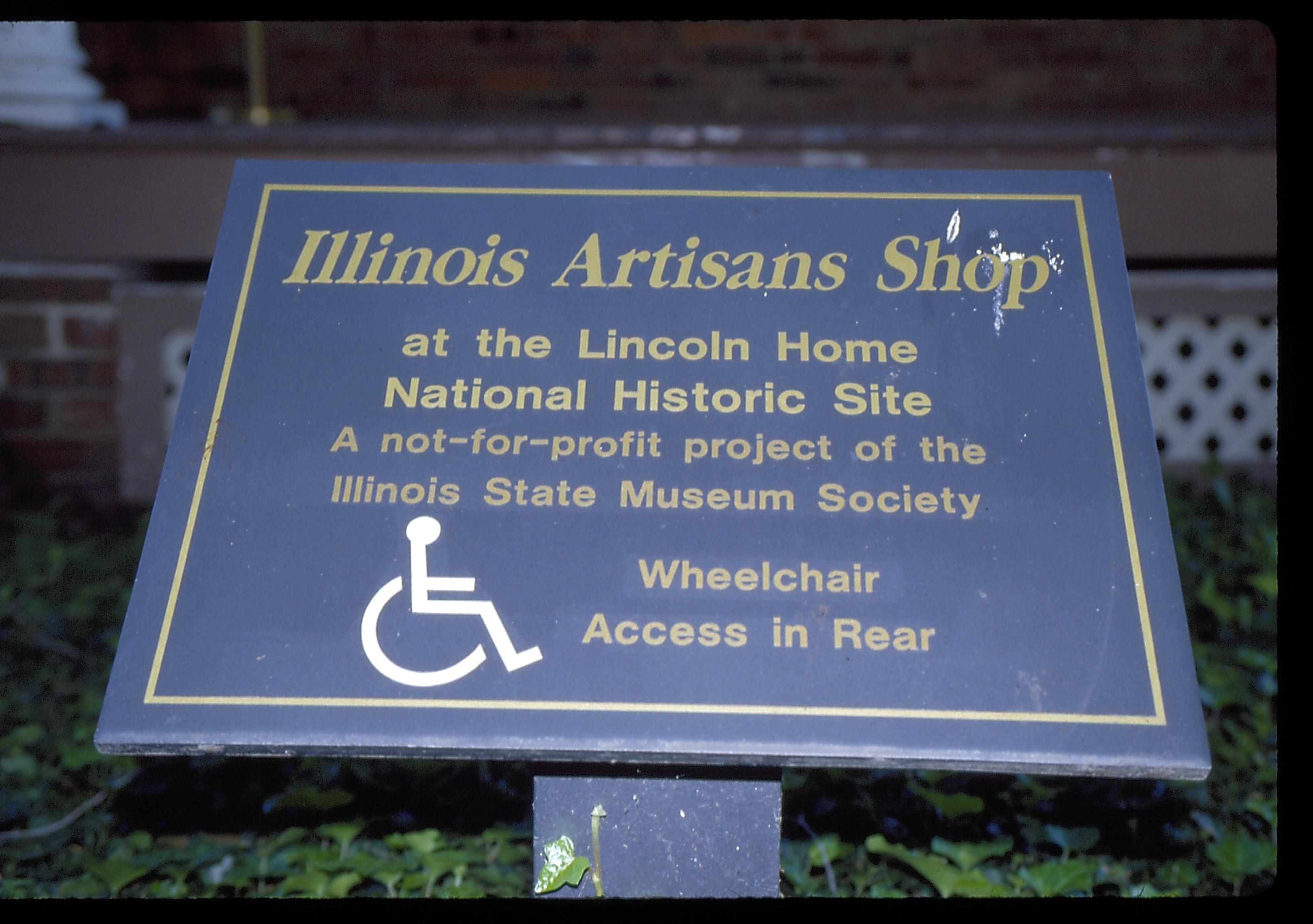 artison shop Lincoln Home NHS- Conference Center, 10 conference center, artisan shop