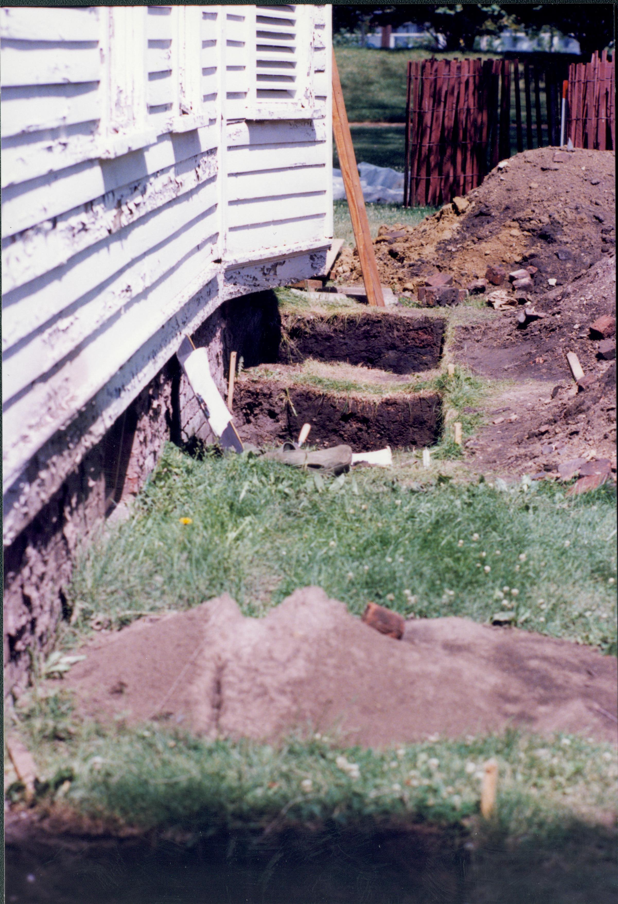 Cook archeology Lincoln Home NHS- Cook House, archeology and restoration Cook House, restoration, archeology