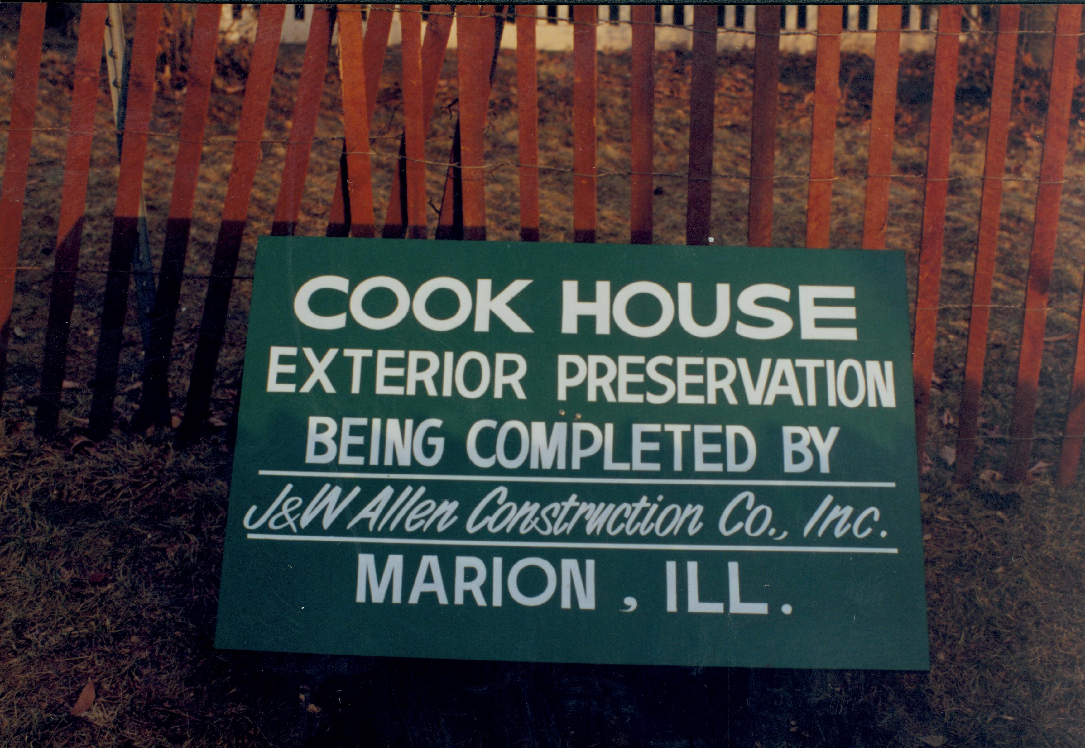 Cook House Restoration Lincoln Home NHS- Cook House, archeology and restoration Cook House, restoration, archeology