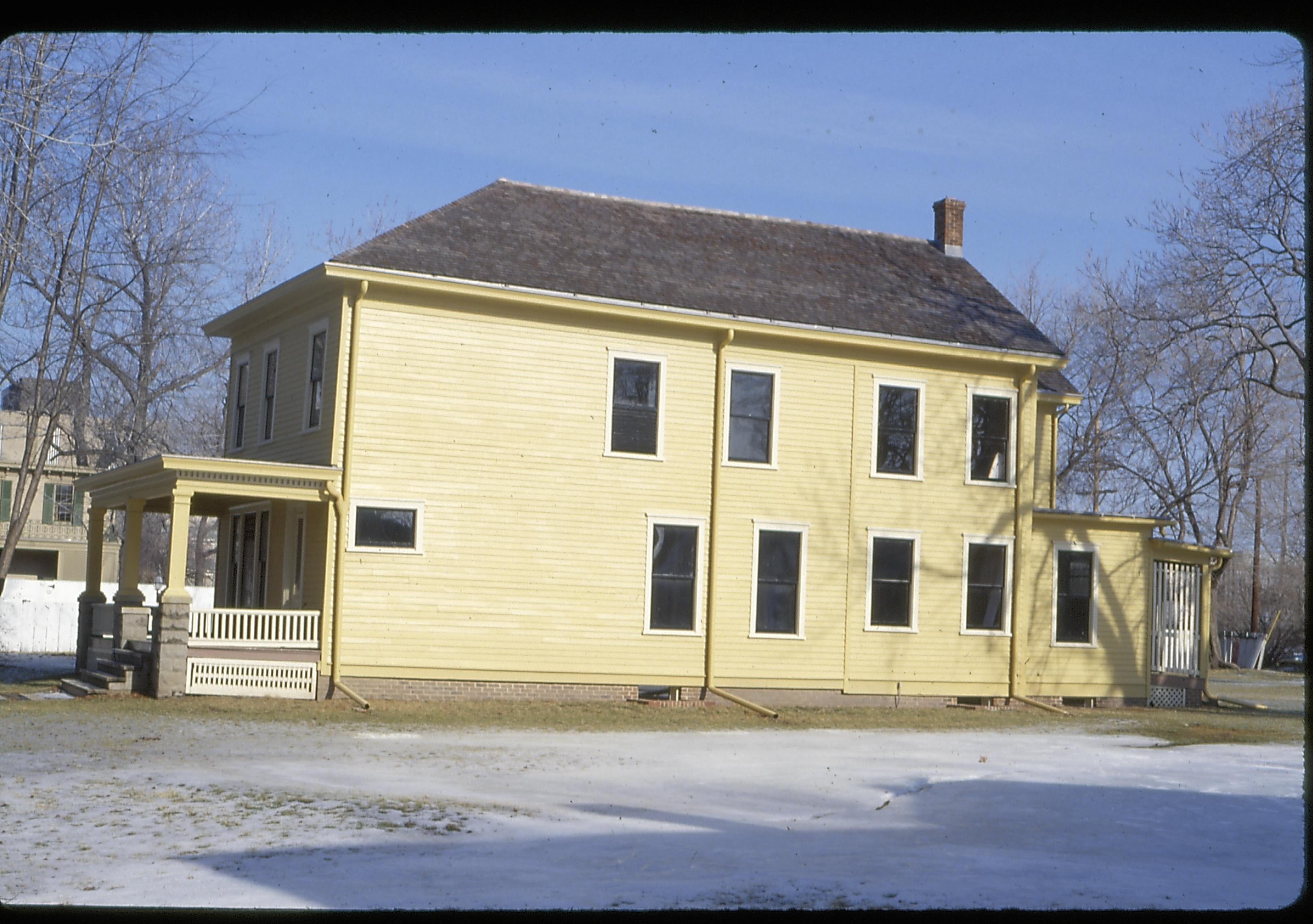 Cook House Lincoln Home NHS- Cook House, 14 Cook House, restoration, snow