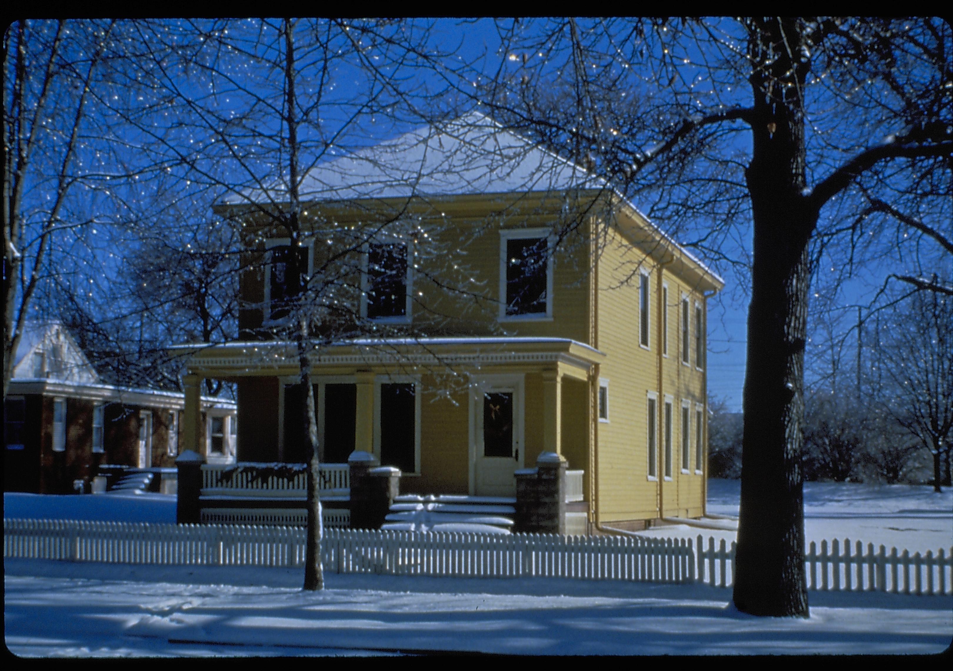 Cook House Lincoln Home NHS- Cook House Cook House, restoration, snow