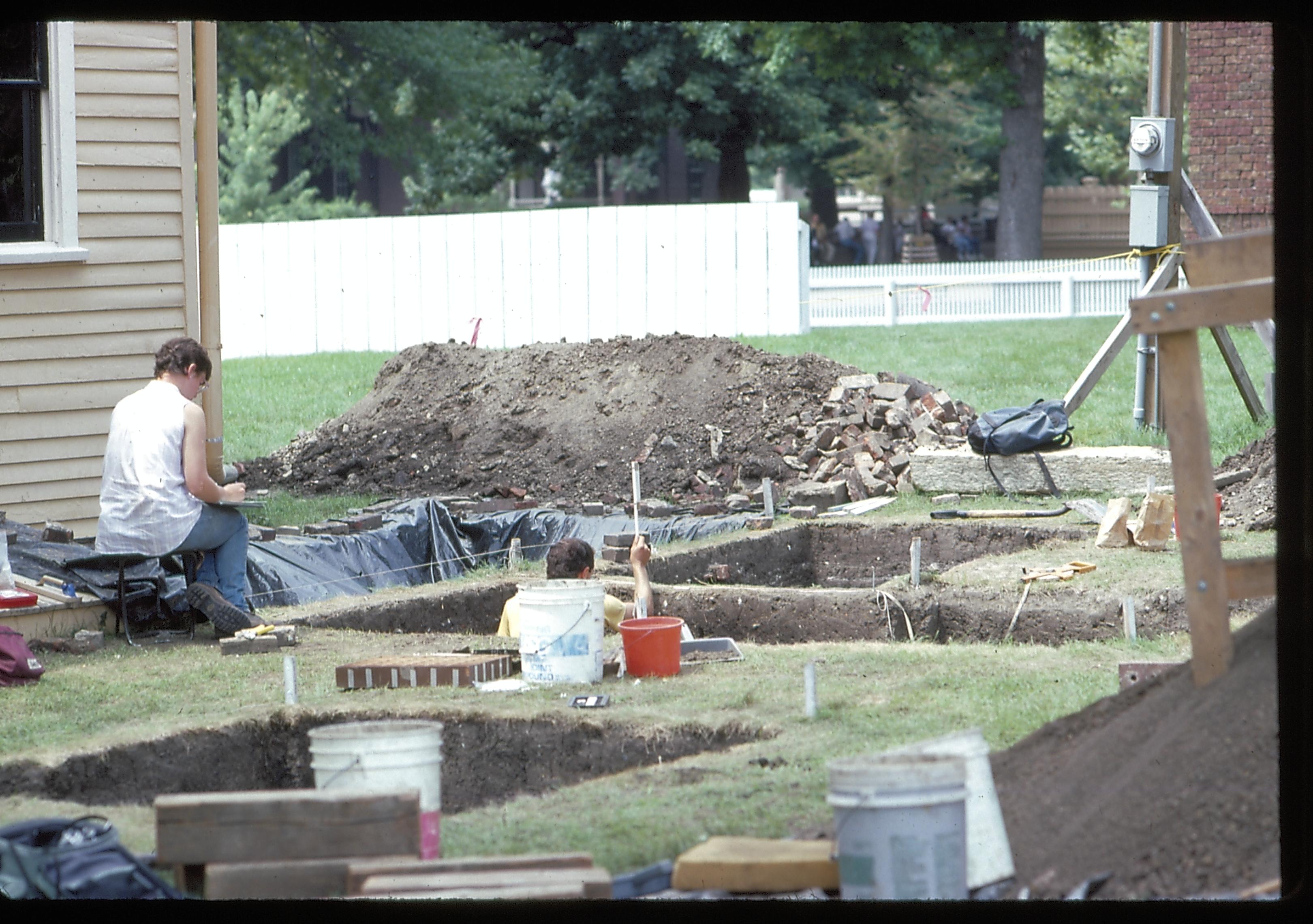 Cook House dig Lincoln Home NHS- Cook House, 19 Cook House, archeology, dig