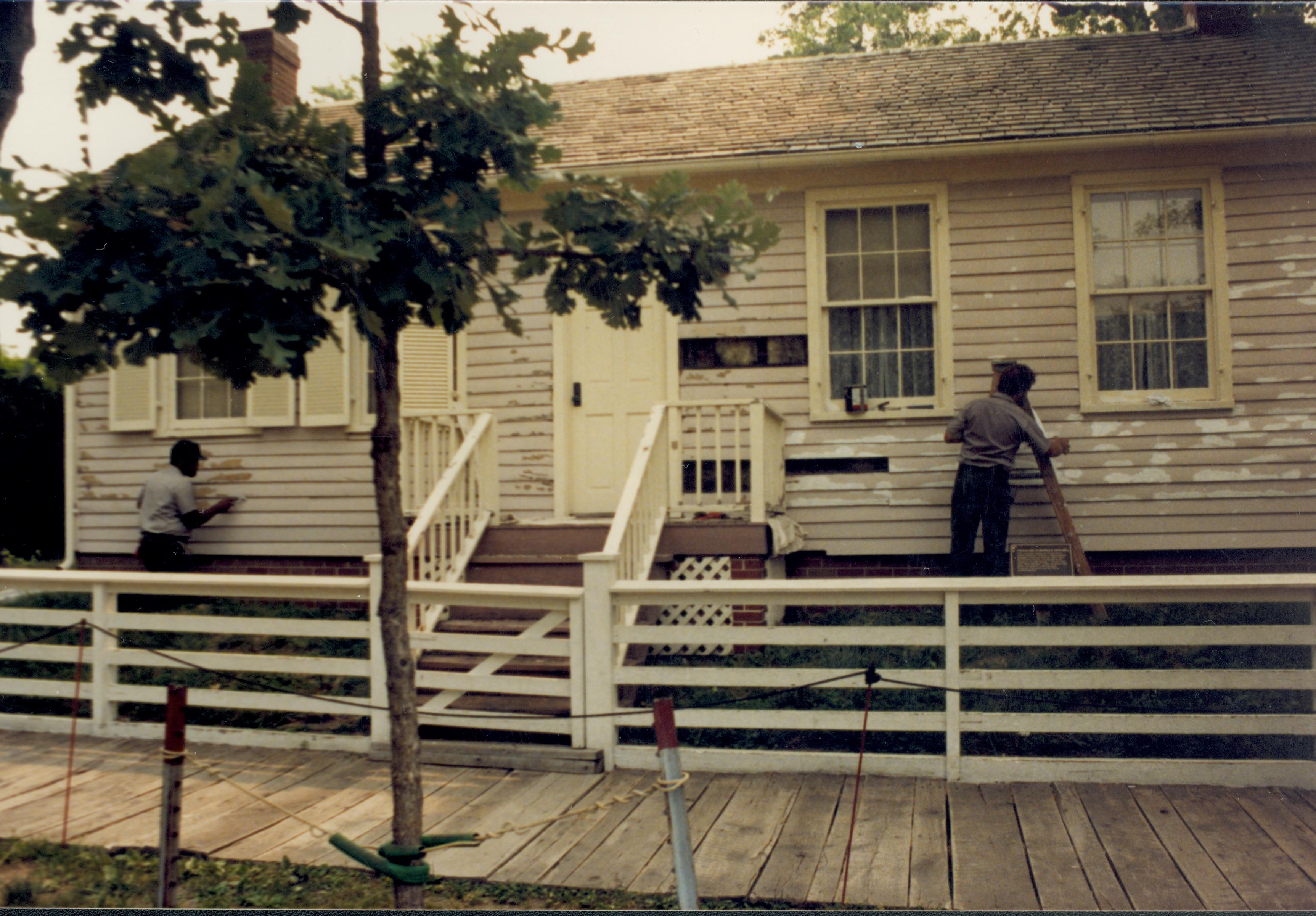 Corneau House painting Lincoln Home NHS- Corneau House, painting Corneau House, painting