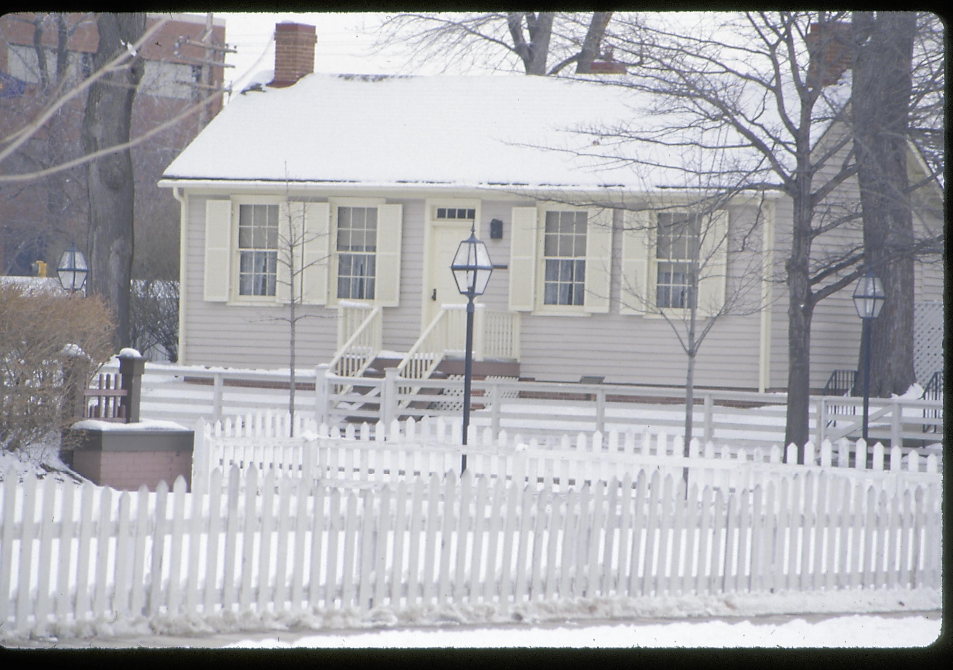 Corneau House Lincoln Home NHS- Corneau House, 11 Corneau House, snow