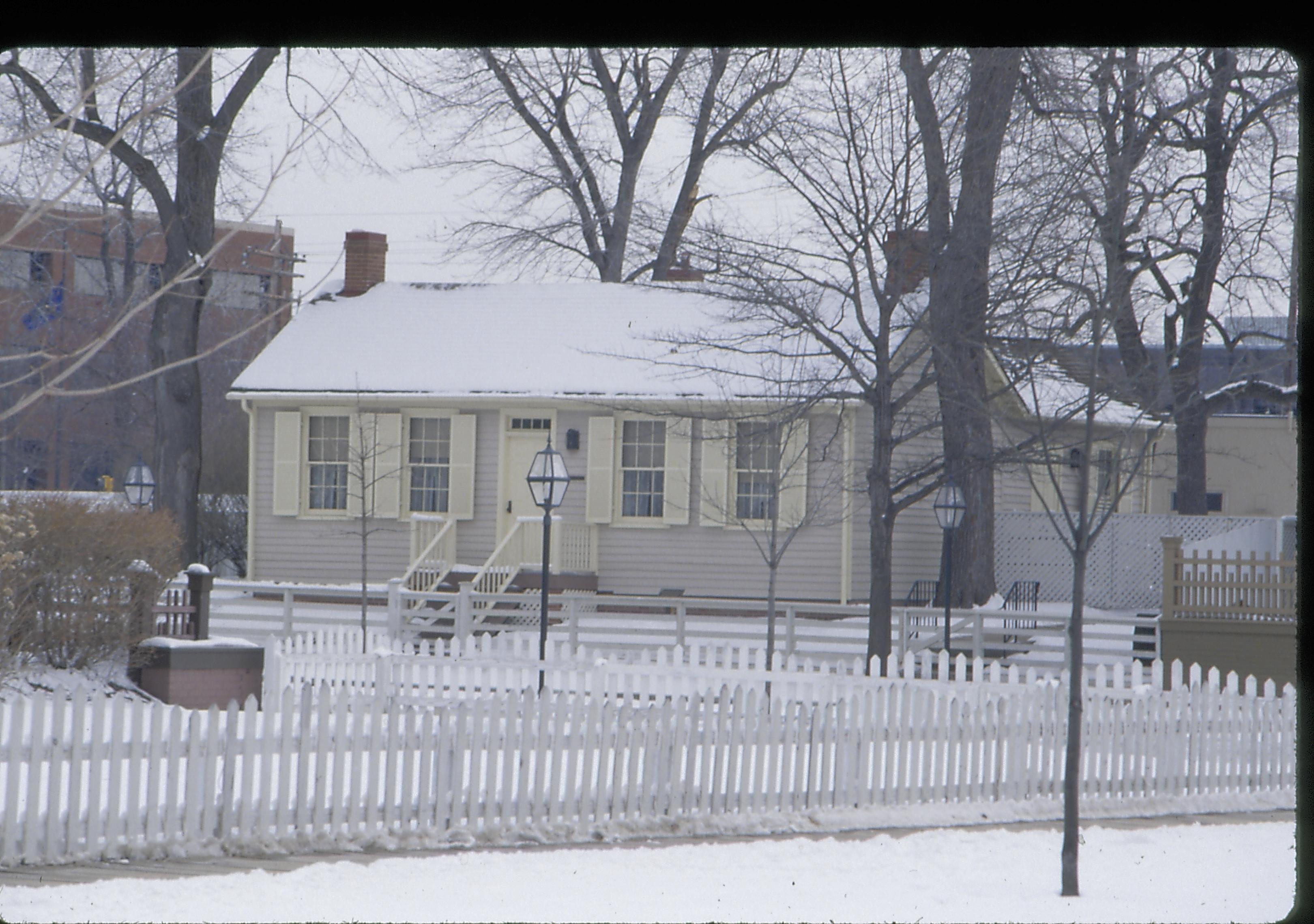 Corneau House Lincoln Home NHS- Corneau House, 12 Corneau House, snow