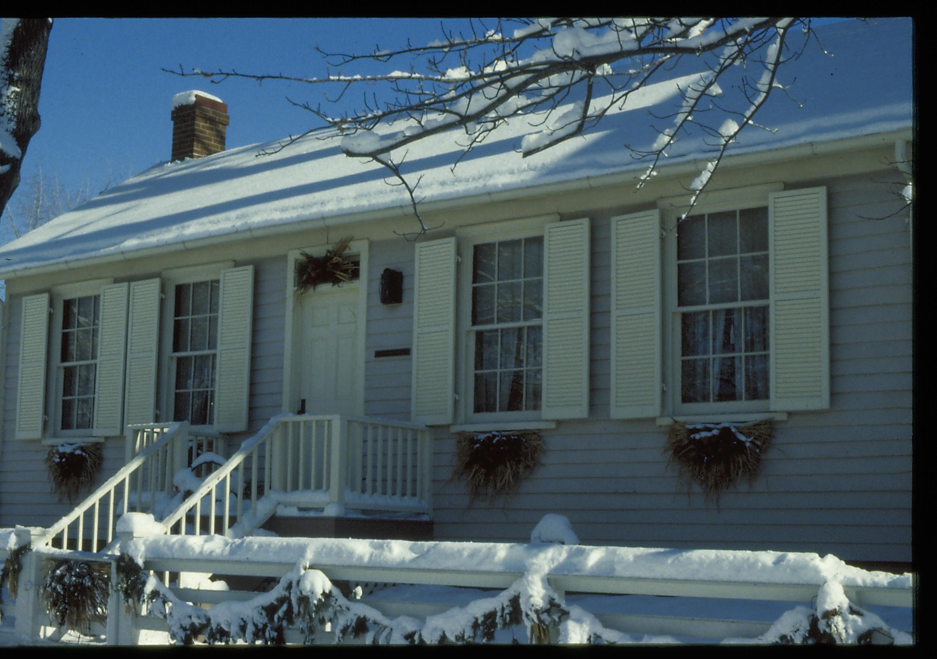 Corneau House Lincoln Home NHS- Corneau House, 8 Corneau House, snow