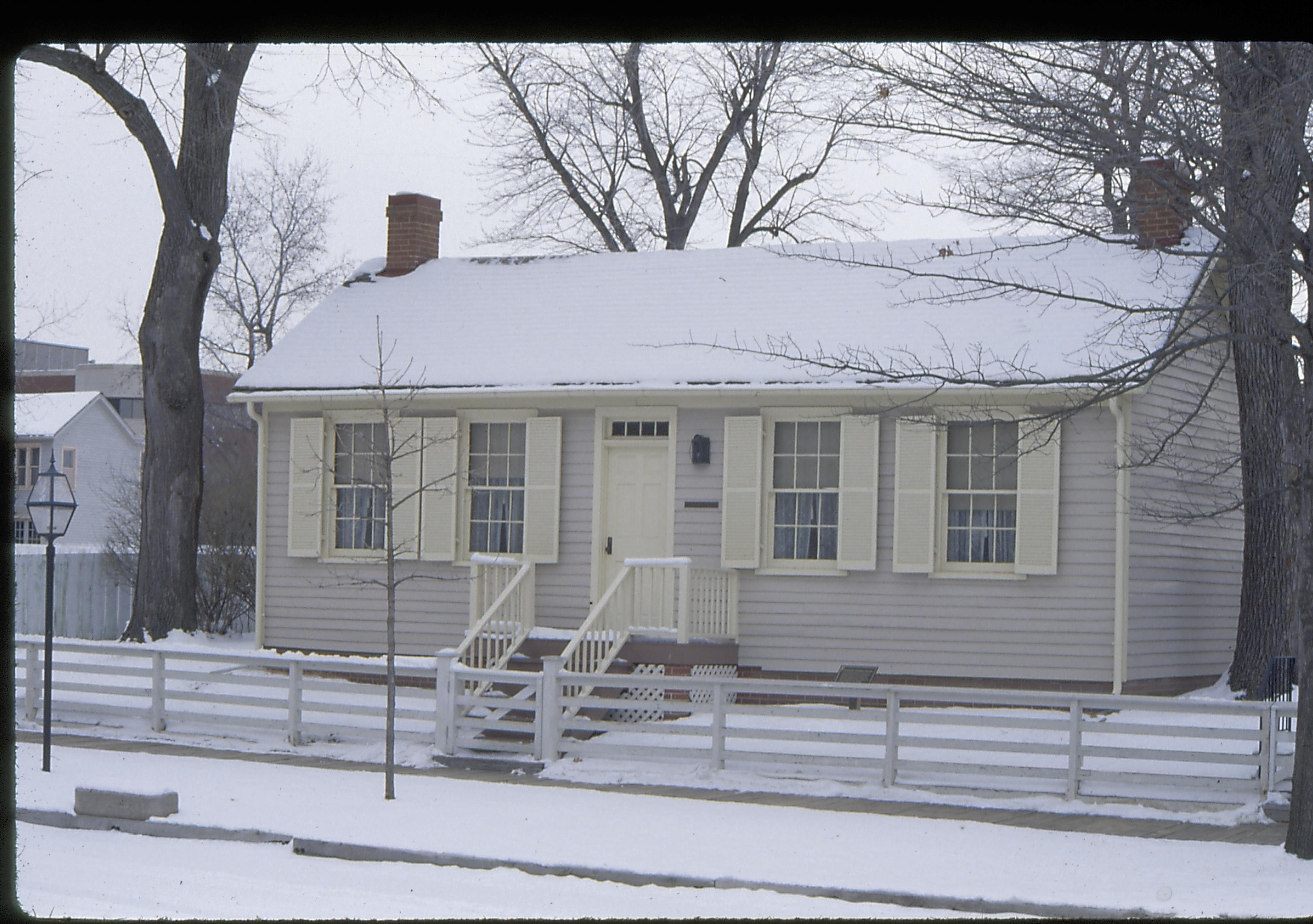 Corneau House Lincoln Home NHS- Corneau House, 16 Corneau House, snow