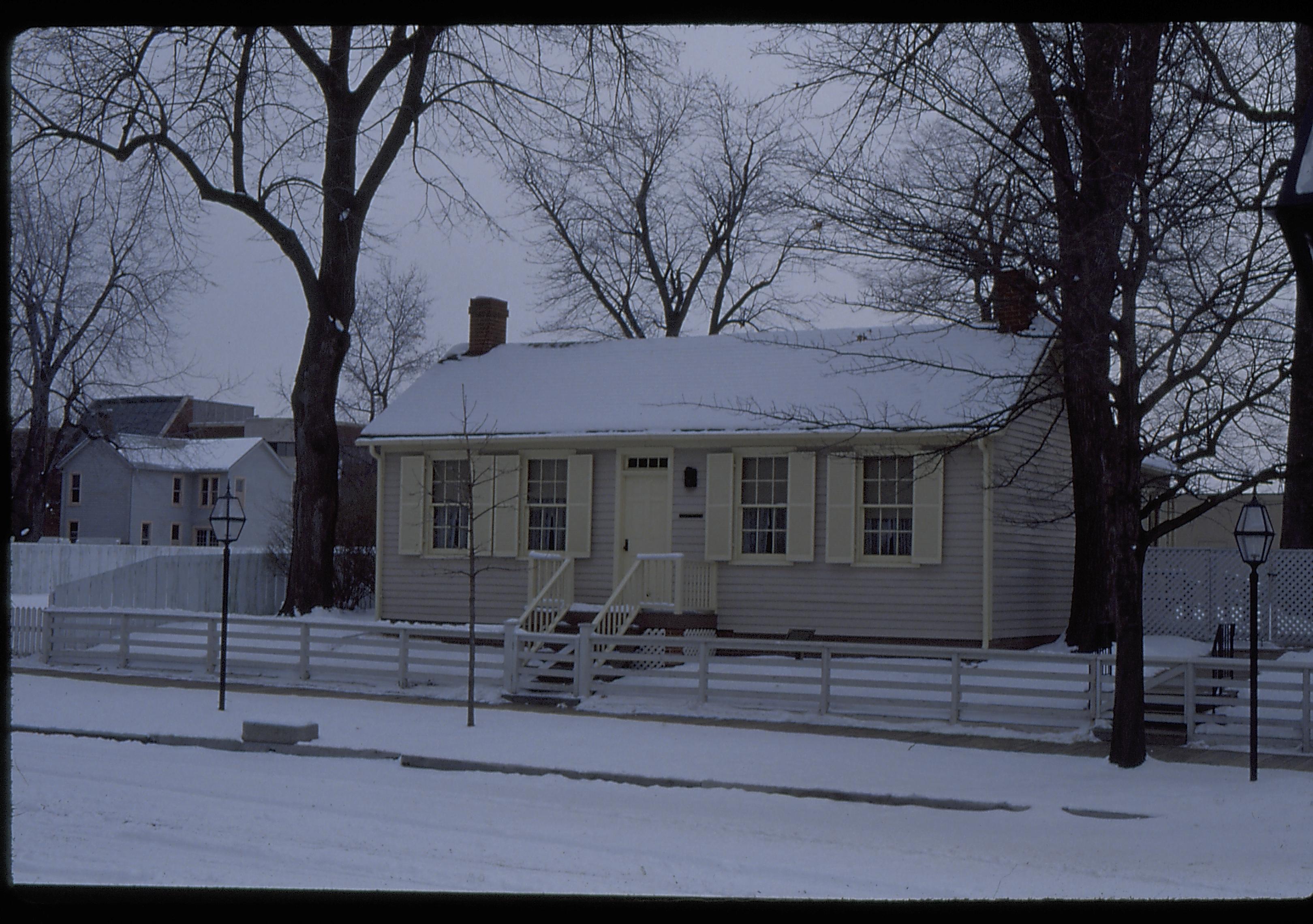 Corneau House Lincoln Home NHS- Corneau House, 5 Corneau House, snow