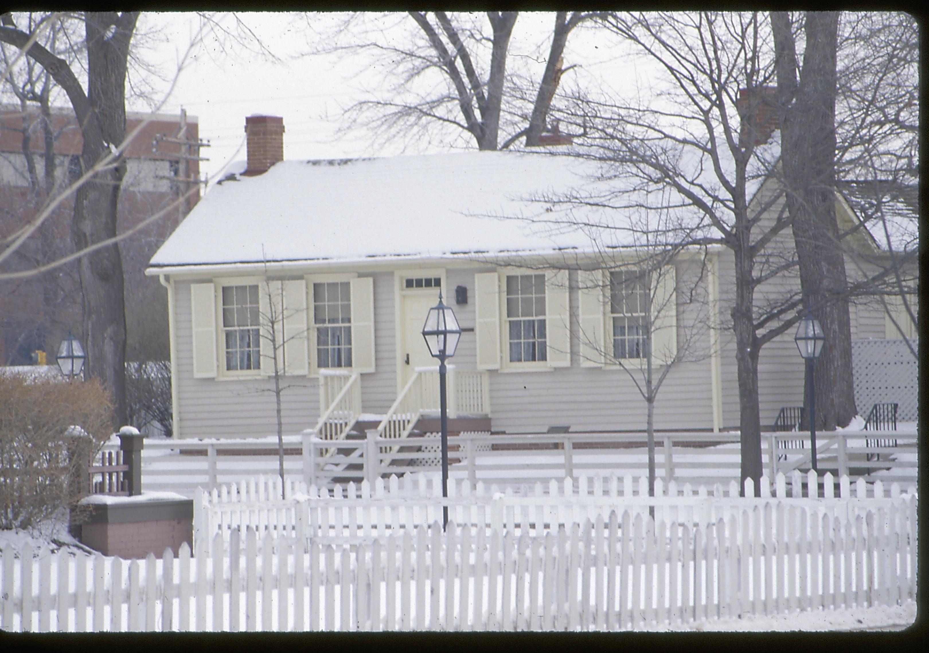 Corneau House Lincoln Home NHS- Corneau House, 8 Corneau House, snow