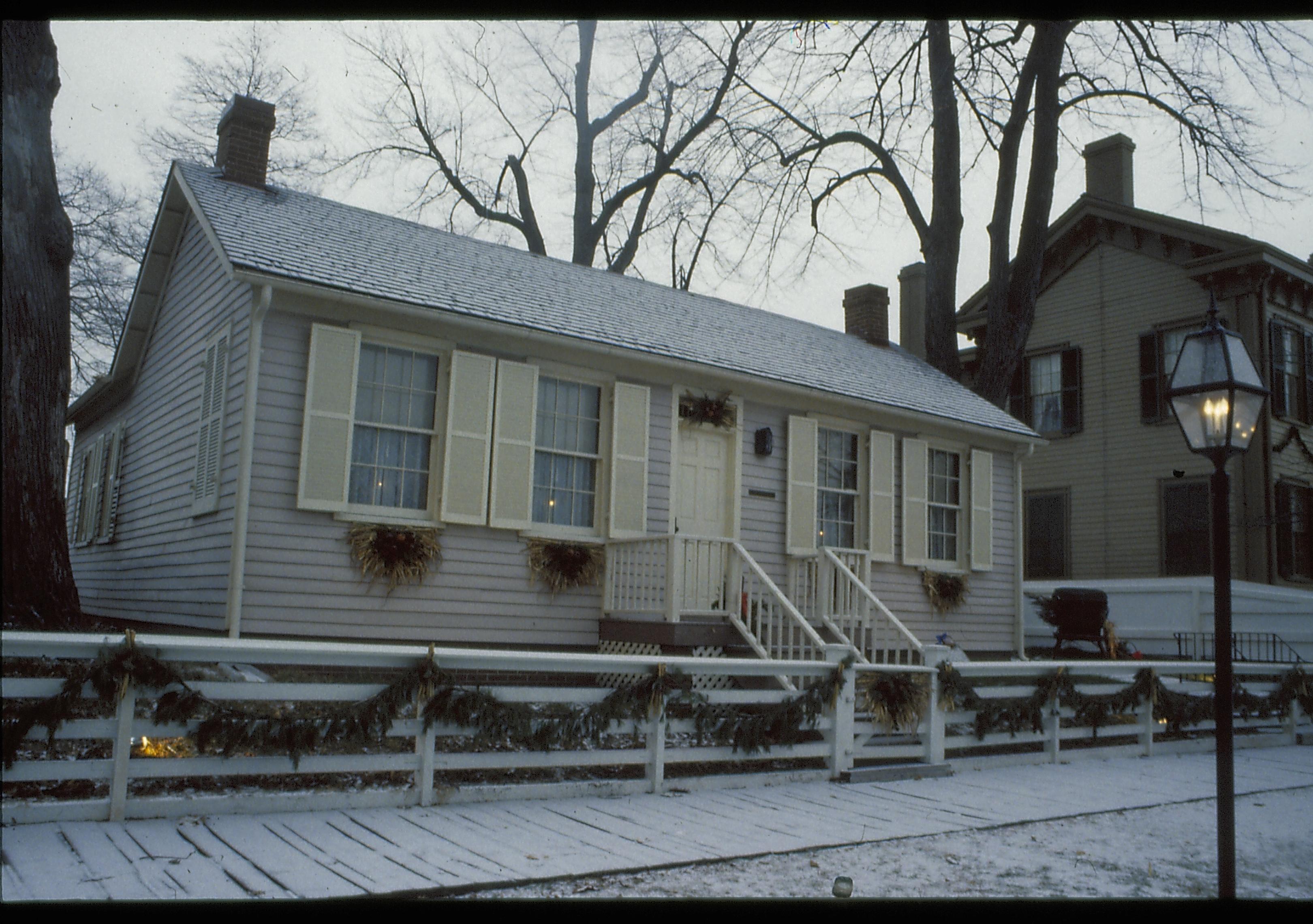 Corneau House Lincoln Home NHS- Corneau House, 11 Corneau House, snow