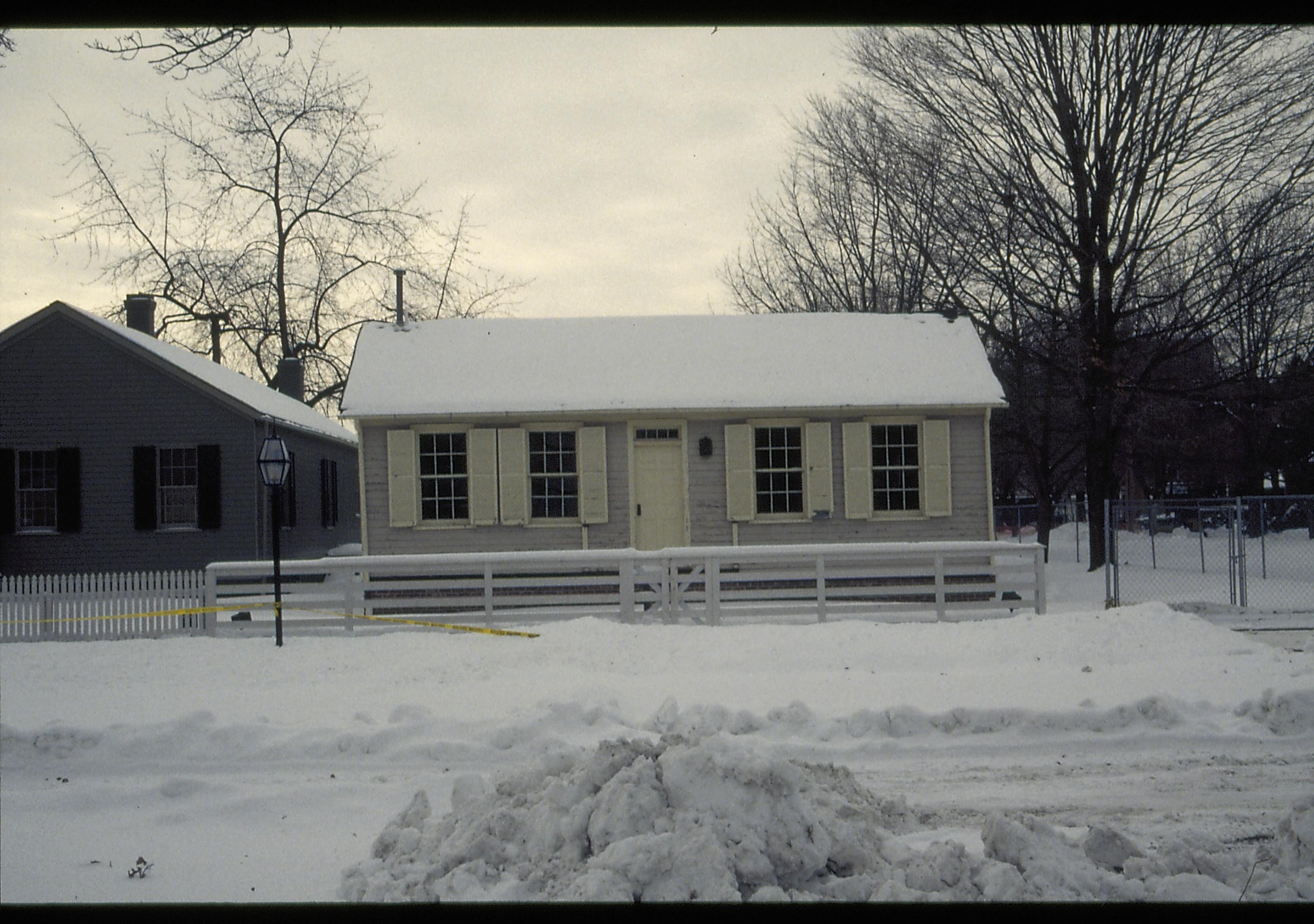 Corneau House Lincoln Home NHS- Corneau House Corneau House, renovation, snow