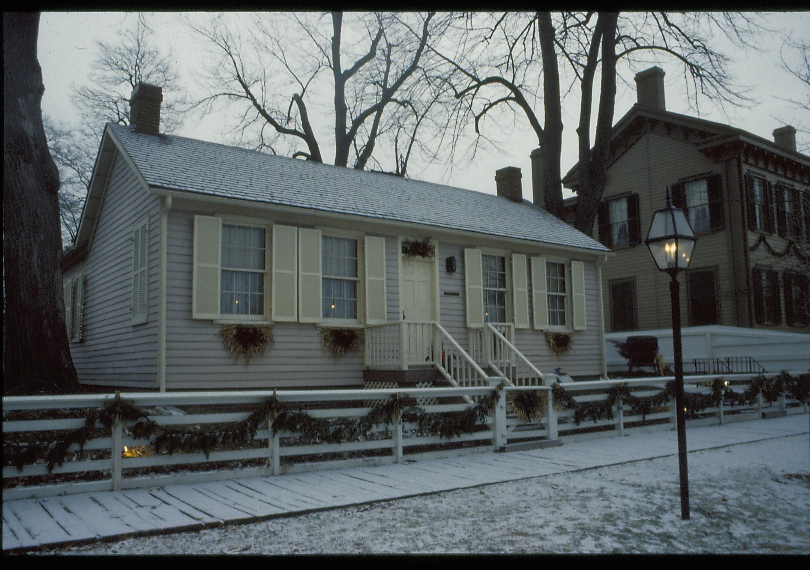 Corneau House Lincoln Home NHS- Corneau House, 10 Corneau House, snow