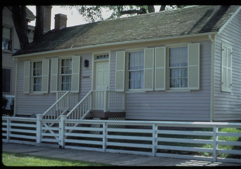 Corneau House Lincoln Home NHS- Corneau House, repro m.f. Corneau House