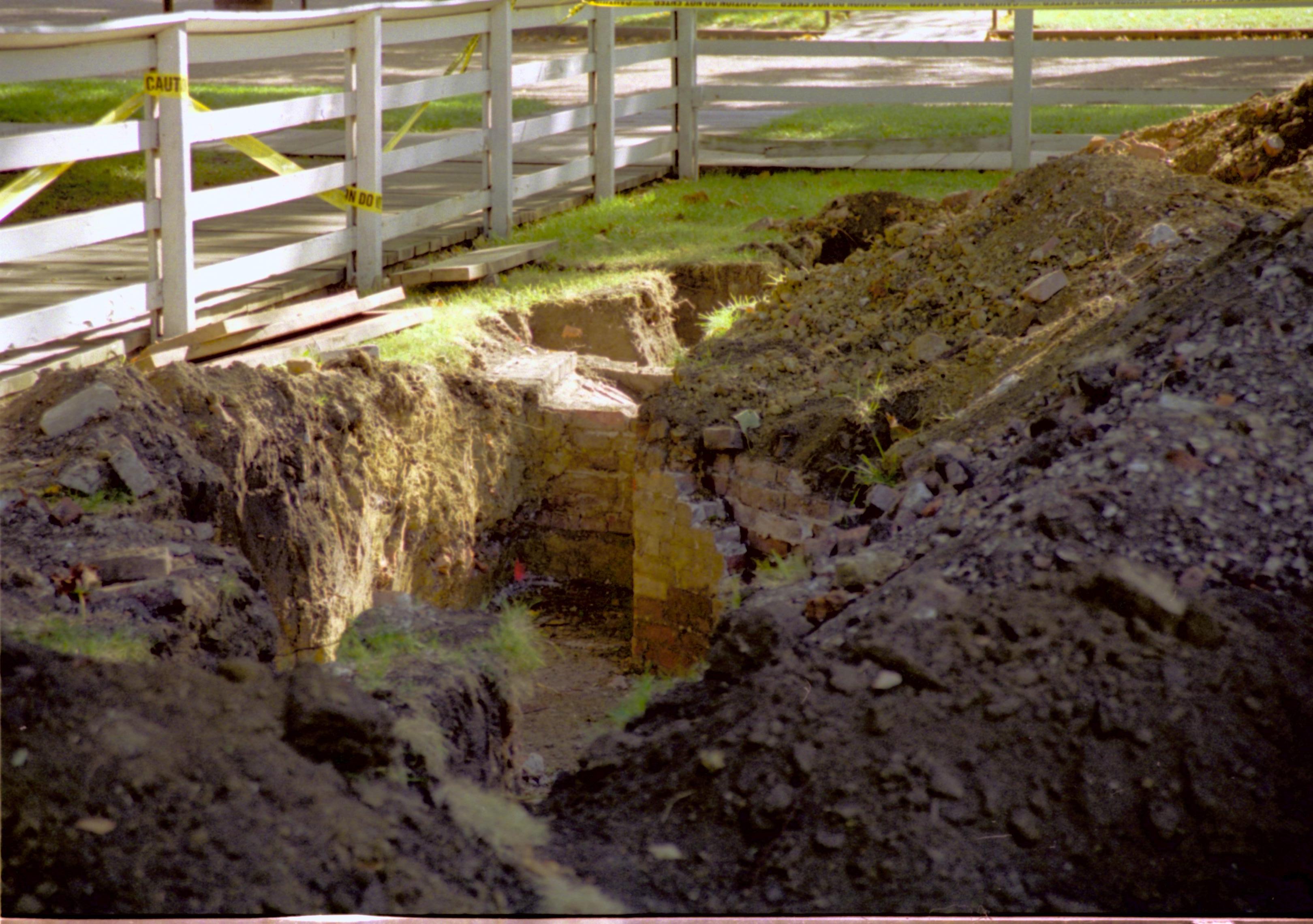 Corneau House Lincoln Home NHS- Corneau House archeology Corneau House, archeology
