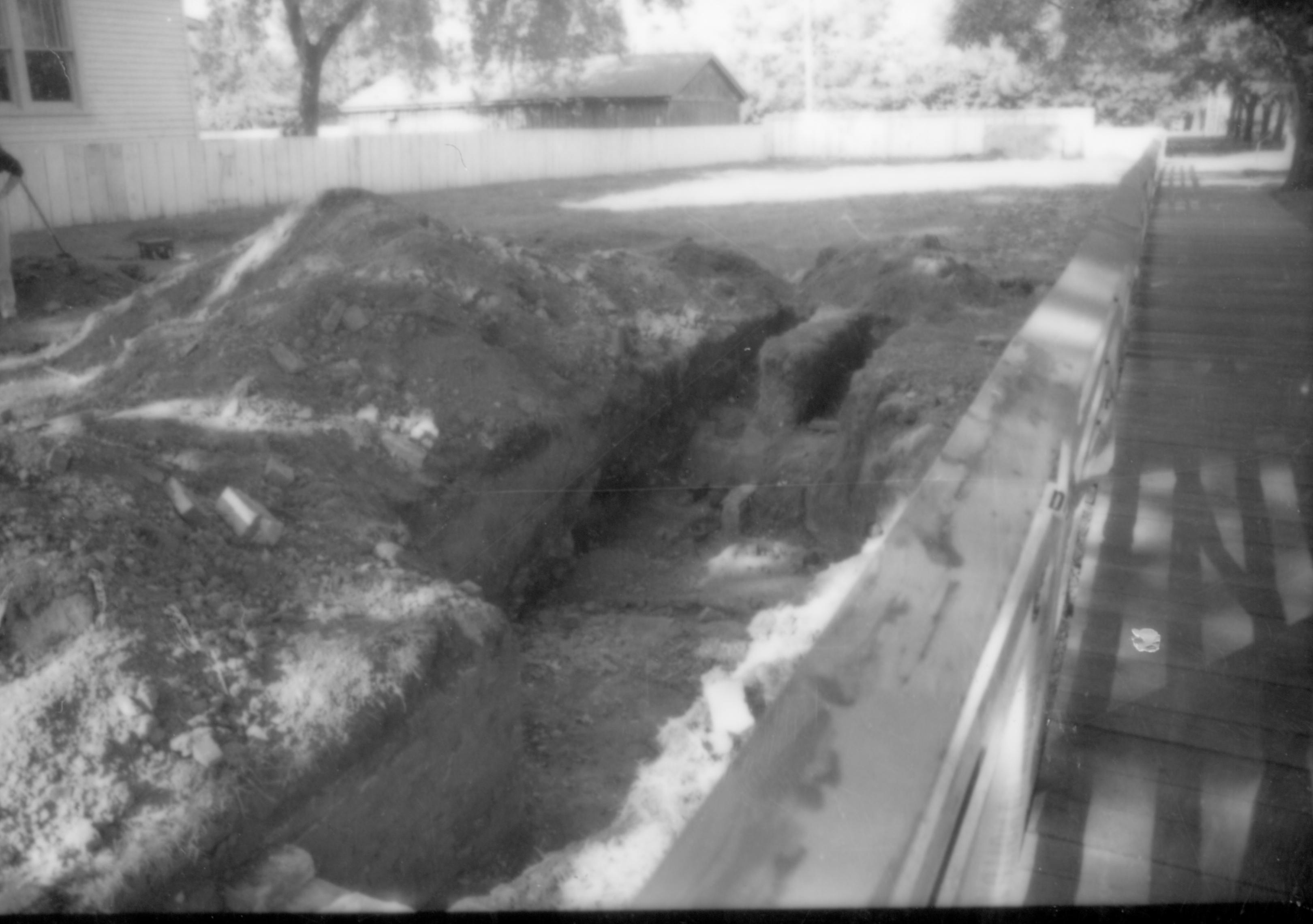 Corneau House Lincoln Home NHS- Corneau House archeology Corneau House, archeology
