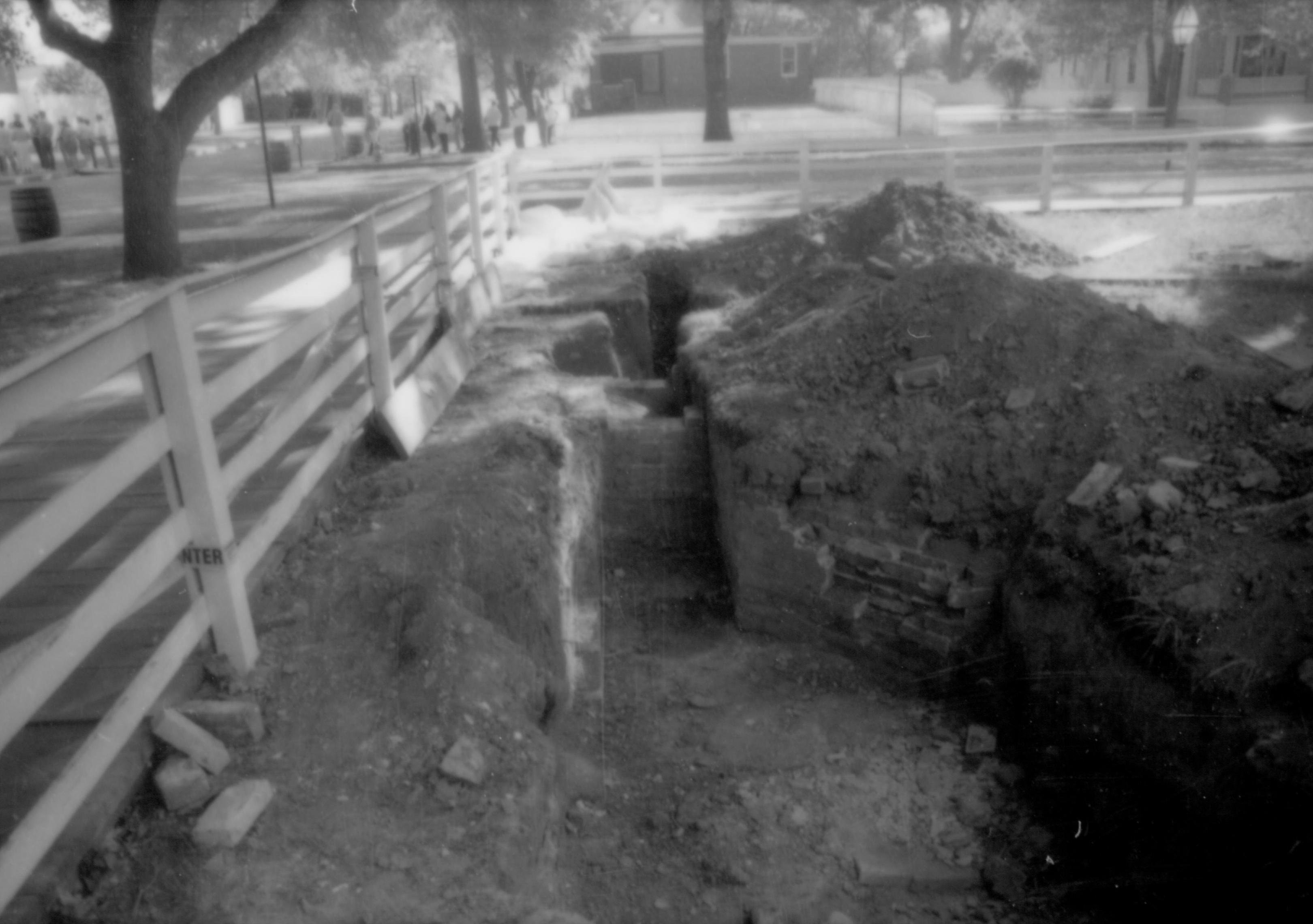 Corneau House Lincoln Home NHS- Corneau House archeology Corneau House, archeology