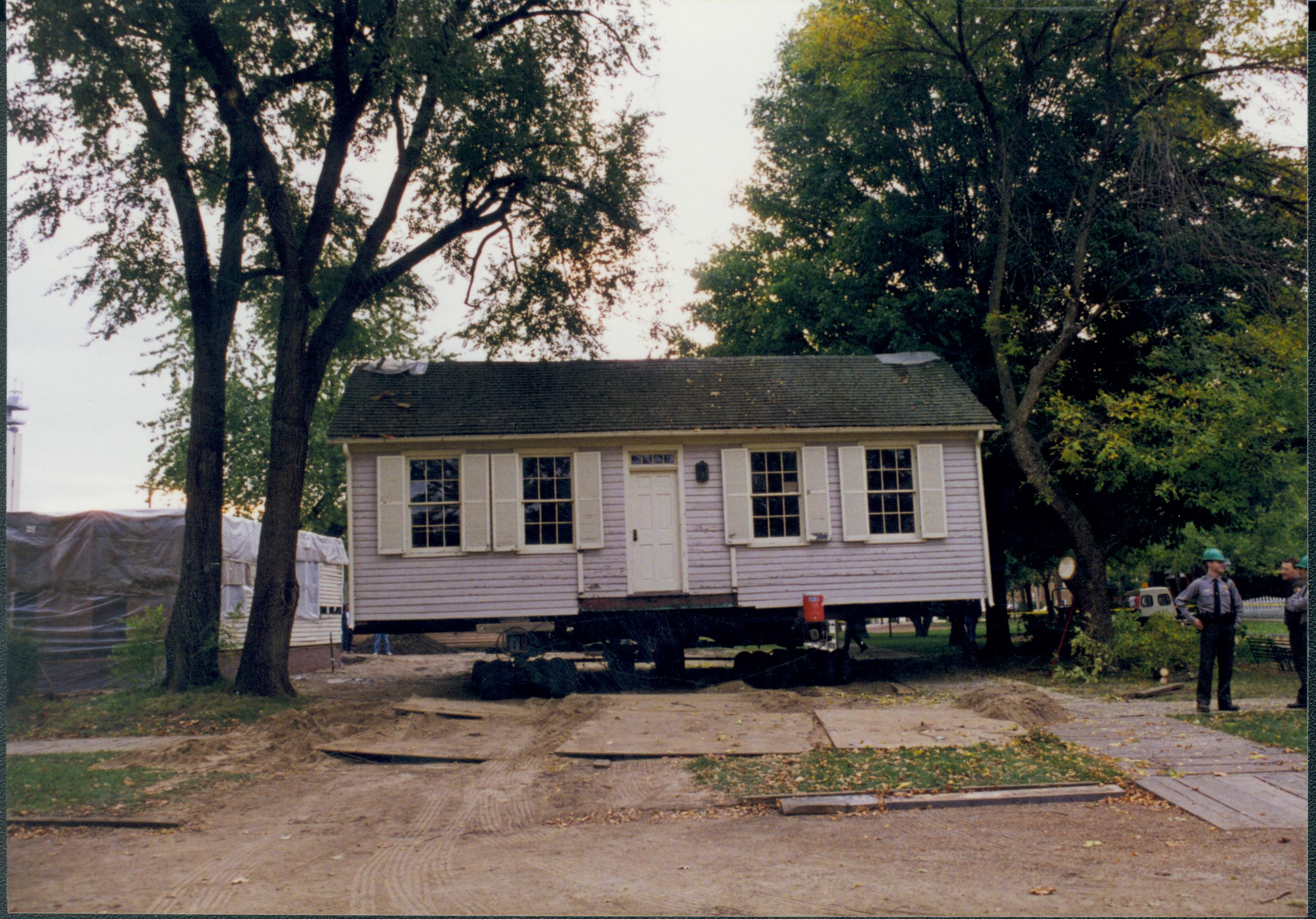 Corneau House move; moving into lot Lincoln Home NHS- Corneau House move, exp 6 Corneau House, move