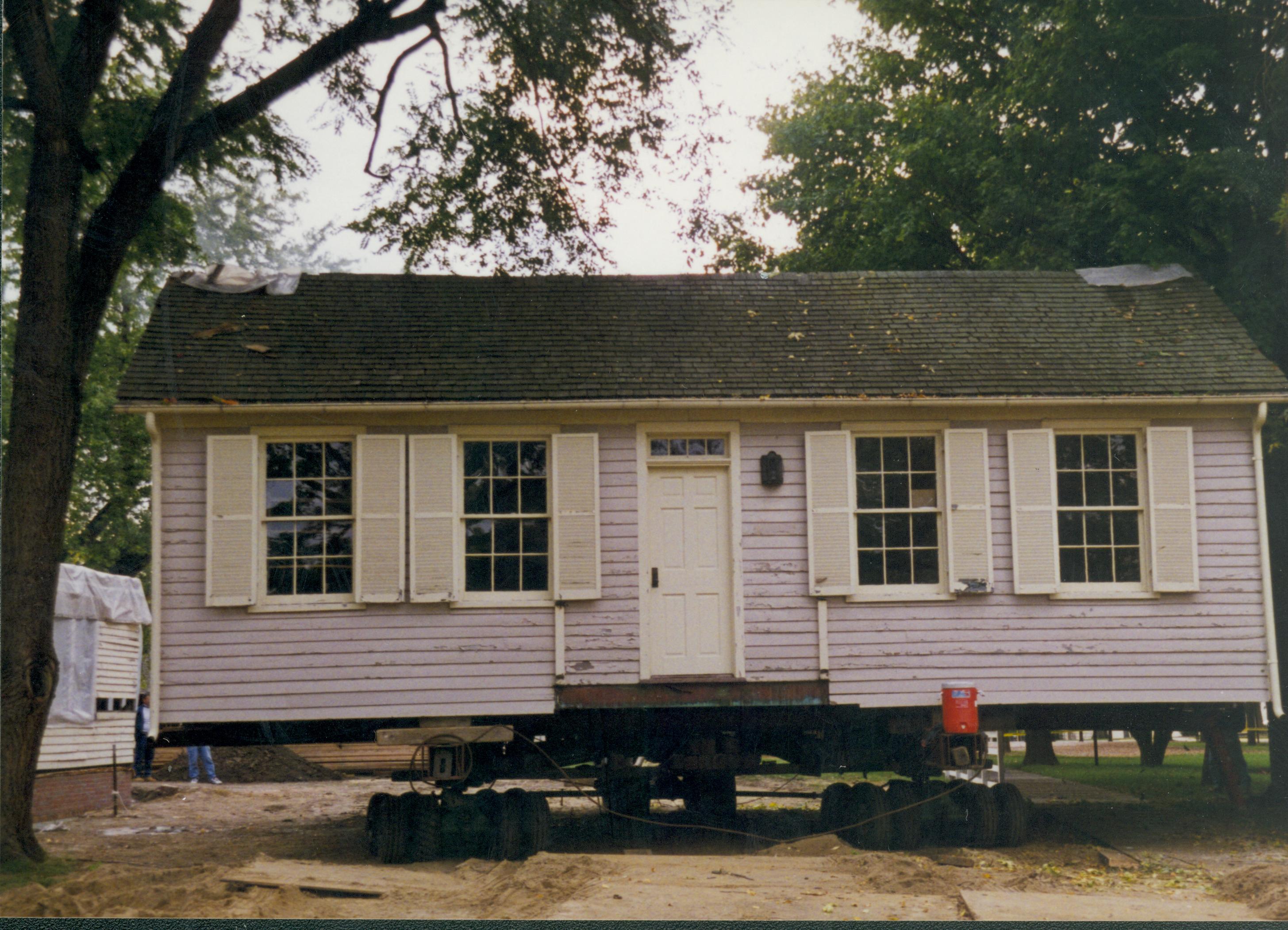 Corneau House move; moving into lot Lincoln Home NHS- Corneau House move, exp 7 Corneau House, move