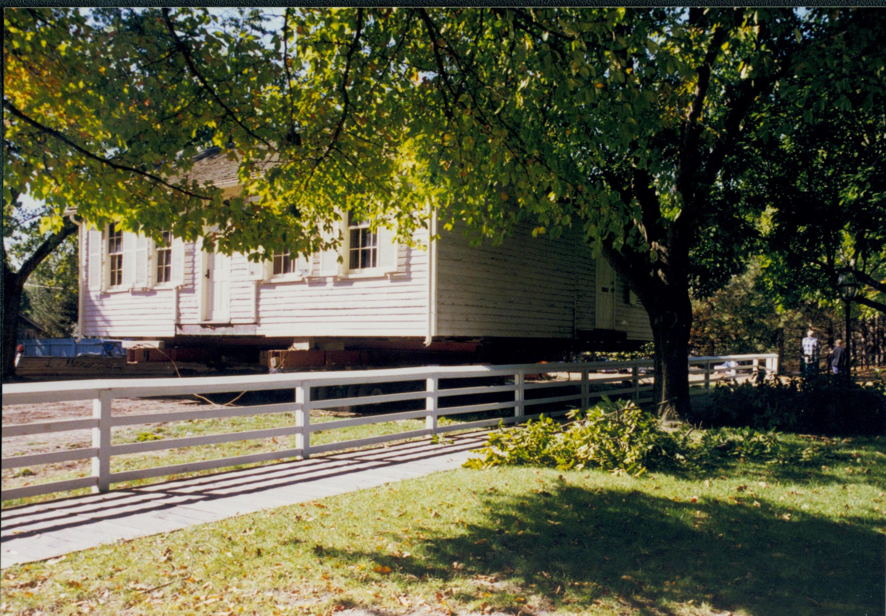 Corneau House move, house at back of lot Lincoln Home NHS- Corneau House move, exp 12 Corneau House, move