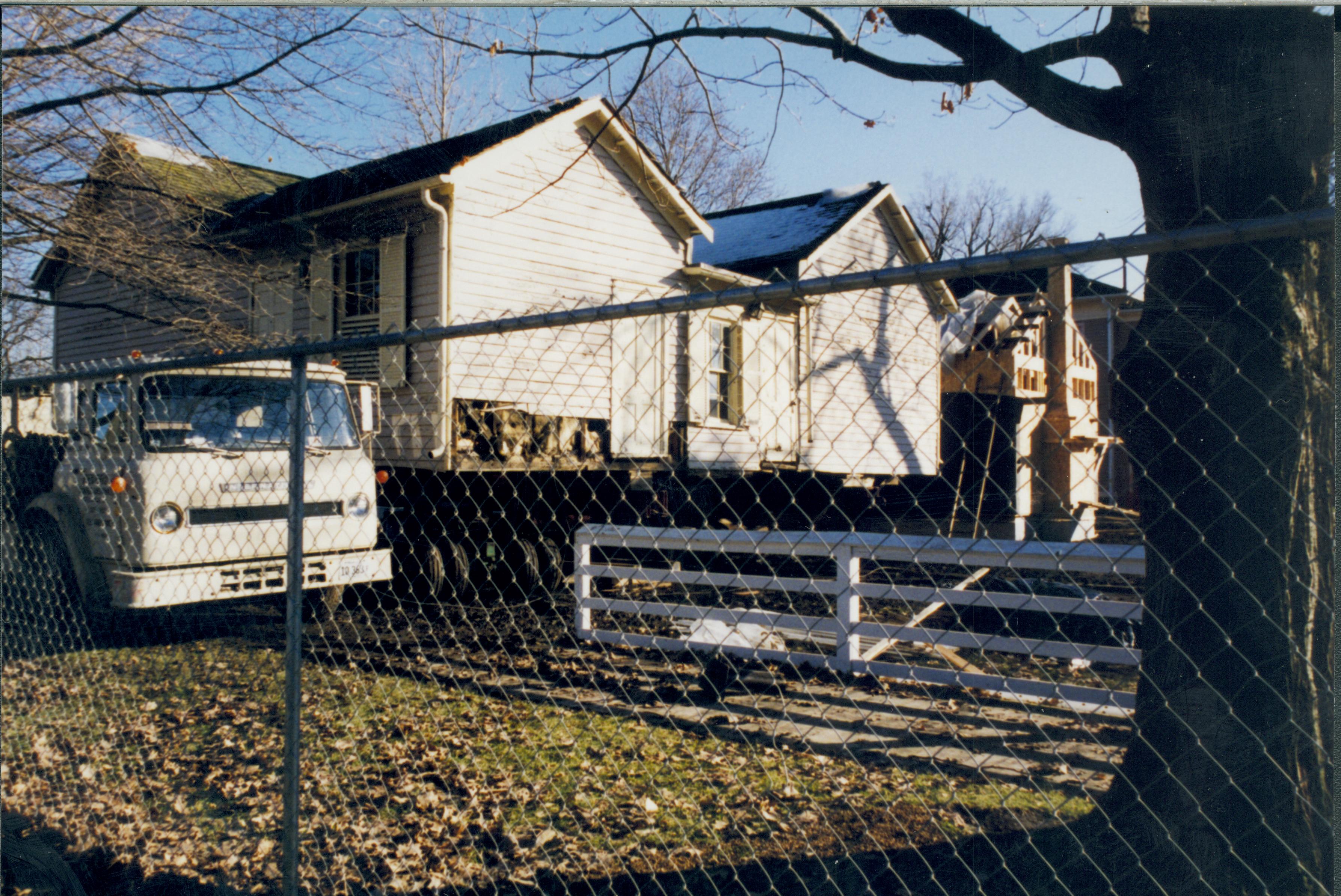 Corneau House move Lincoln Home NHS- Corneau House move, Corneau roll #3-photo Corneau House, move