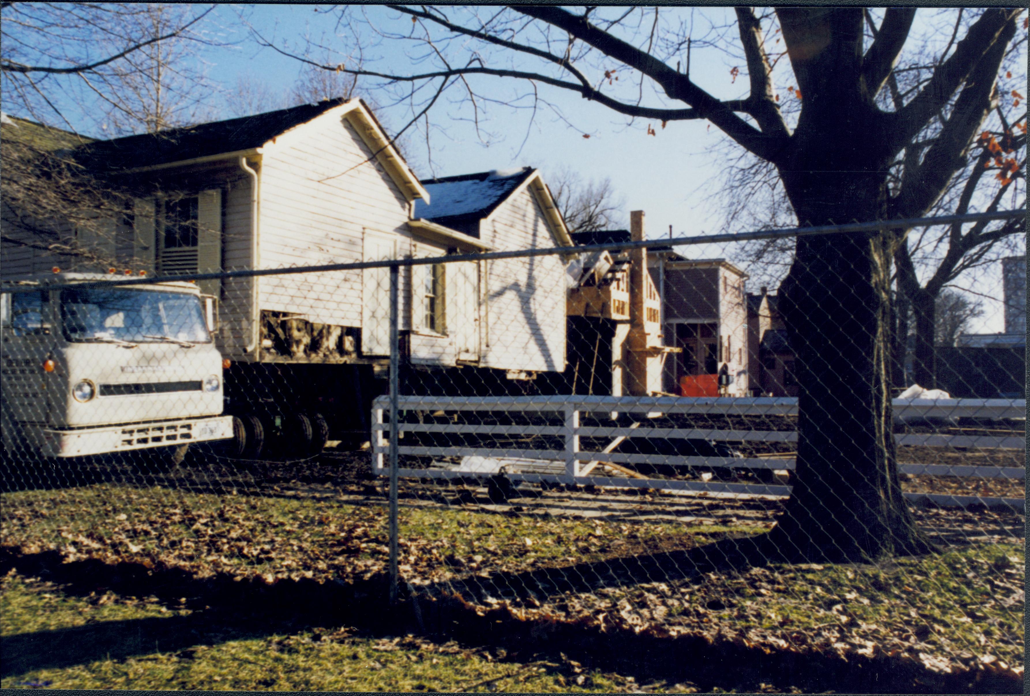 Corneau House move Lincoln Home NHS- Corneau House move, Corneau roll #3-photo Corneau House, move