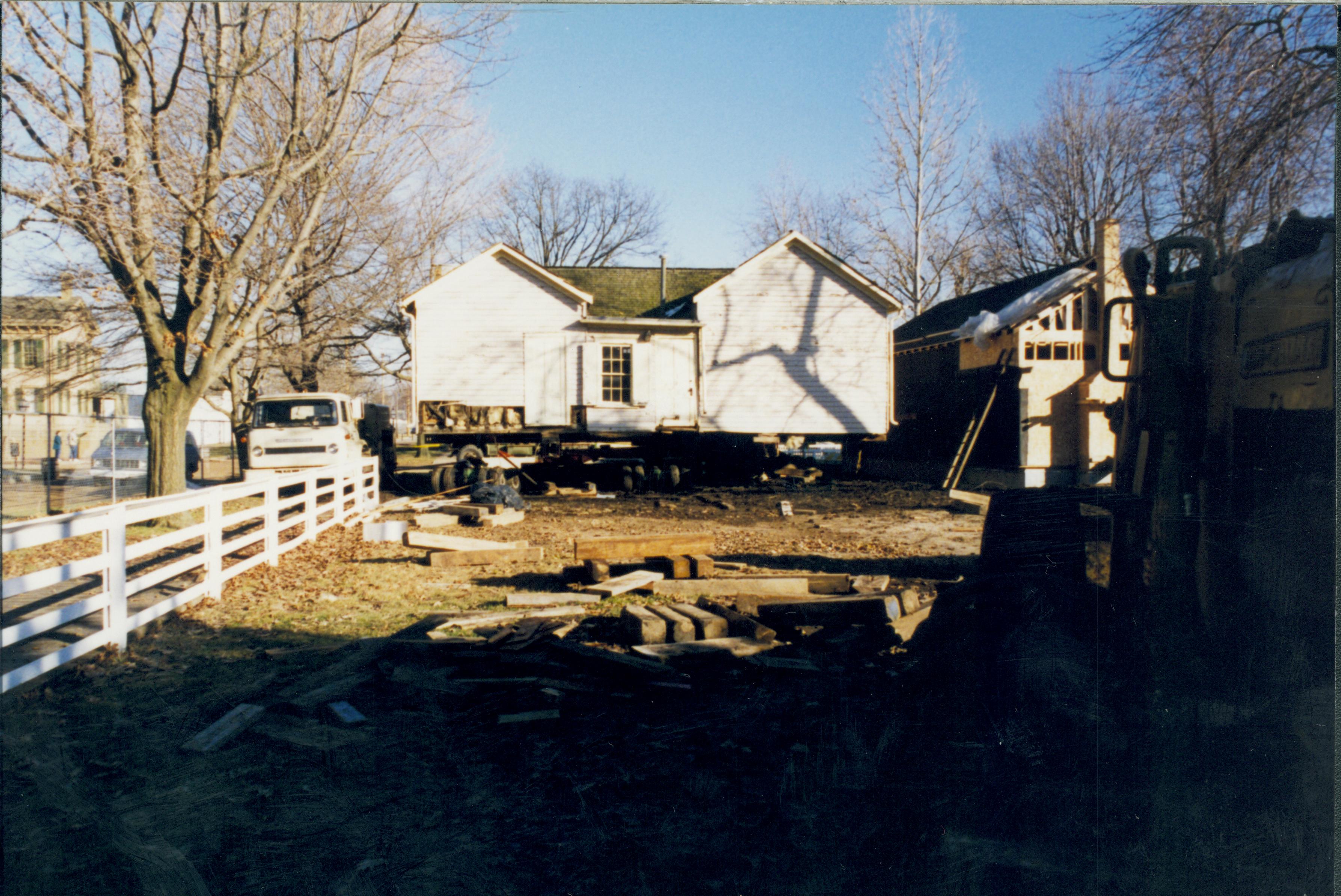 Corneau House move Lincoln Home NHS- Corneau House move, Corneau roll #3-photo Corneau House, move