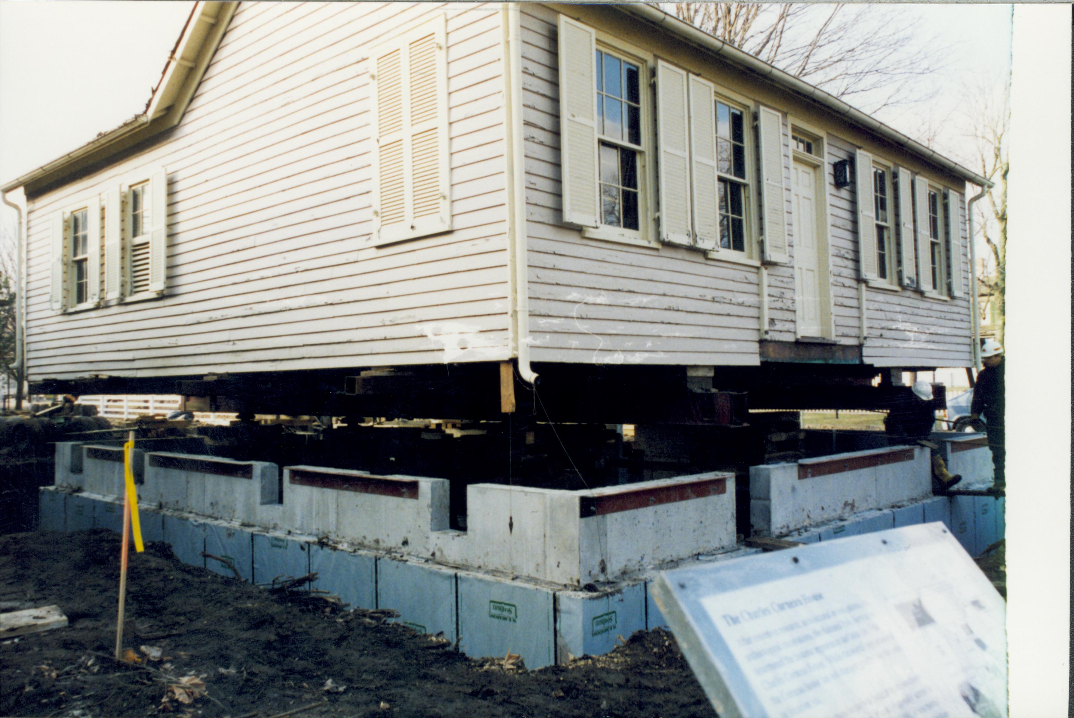 Corneau House move Lincoln Home NHS- Corneau House move, Corneau roll #3-photo Corneau House, move