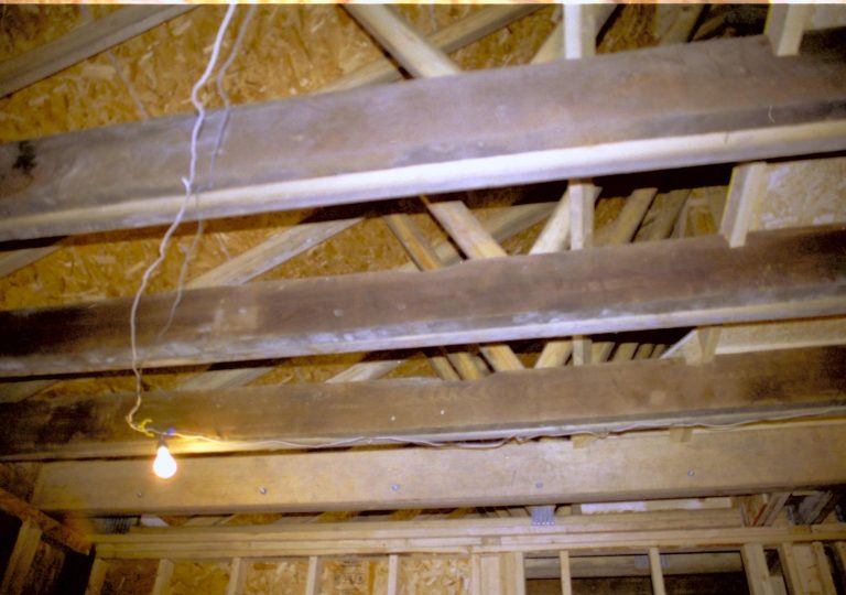 building under construction Lincoln Home NHS- Corneau House Restoration, roll N4 exp 36 Sprigg House, restoration