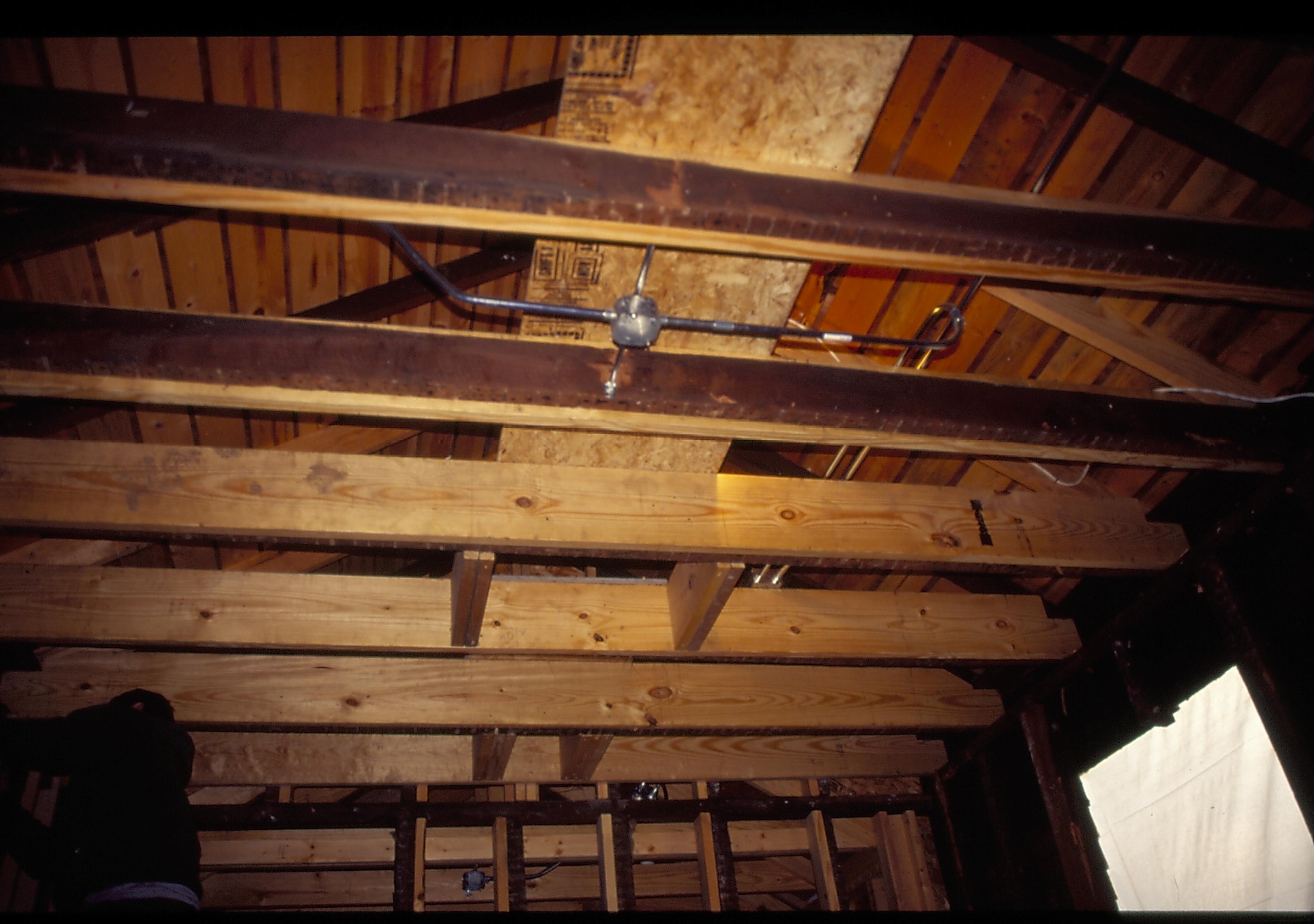 ceiling Lincoln Home NHS- Corneau House Restoration, roll 1999-2 exp 5 Corneau House, restoration