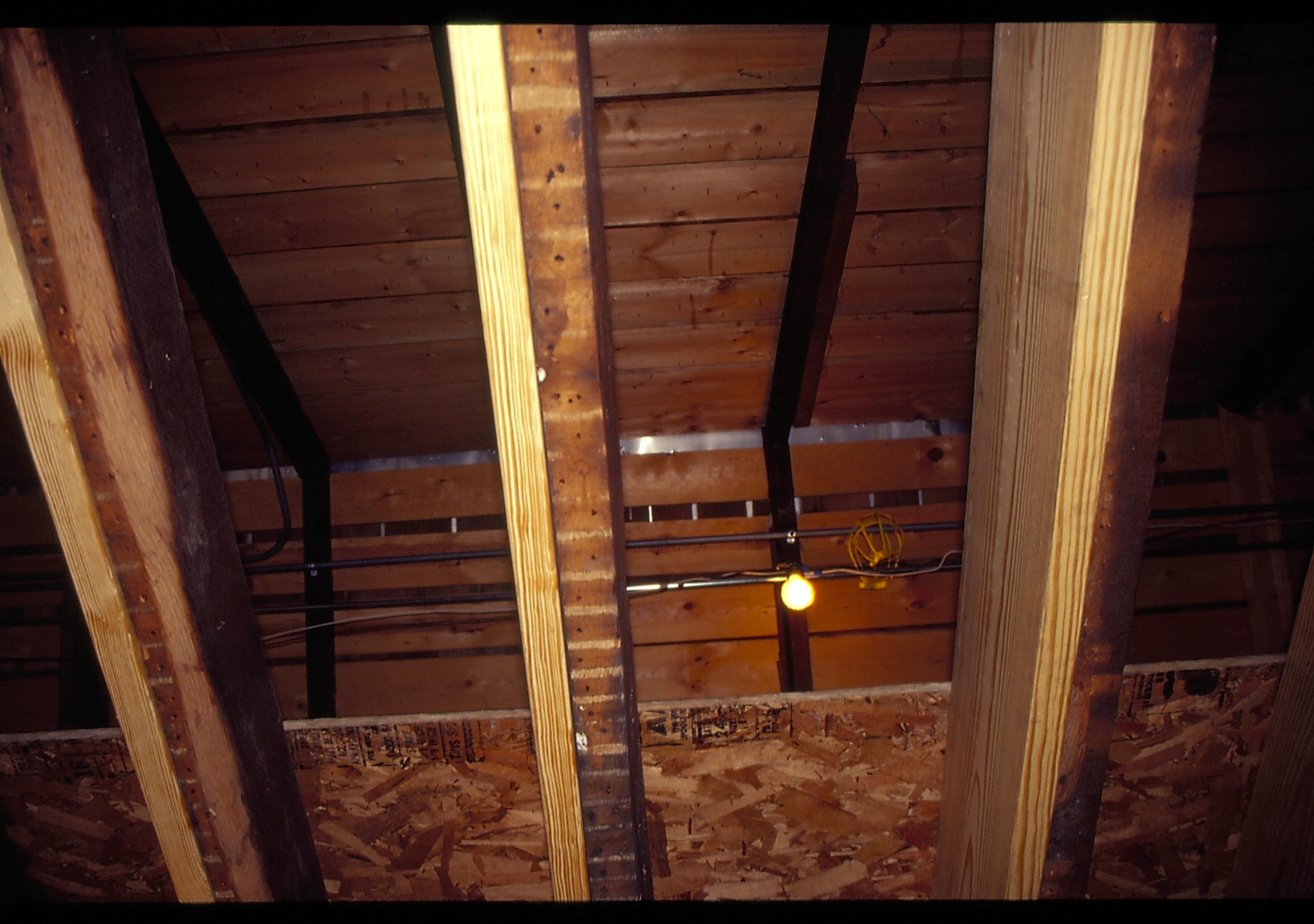 ceiling Lincoln Home NHS- Corneau House Restoration, roll 1999-2 exp 9 Corneau House, restoration