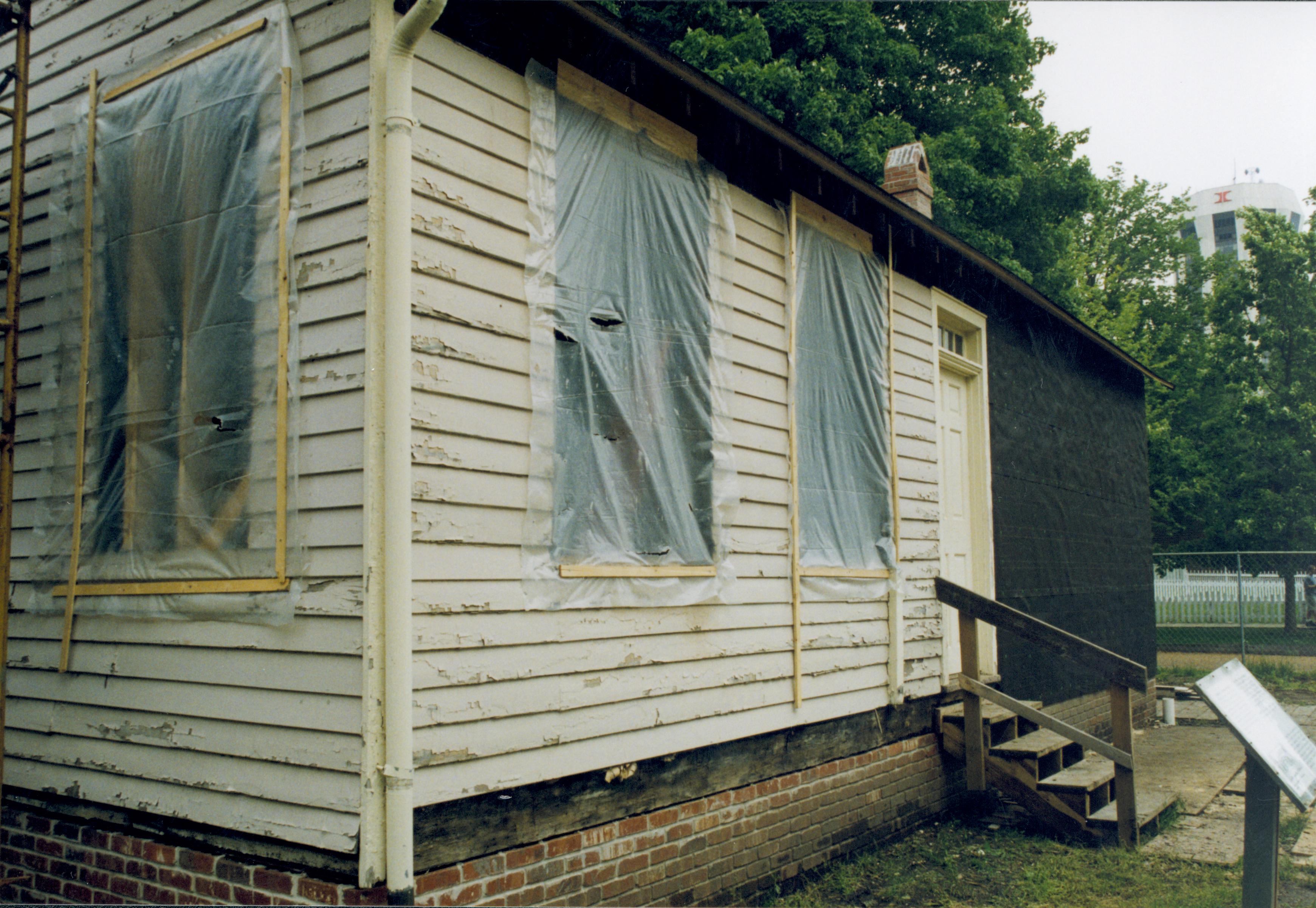 front Lincoln Home NHS- Corneau House Restoration, roll 1999-7 exp 36 Corneau House, restoration