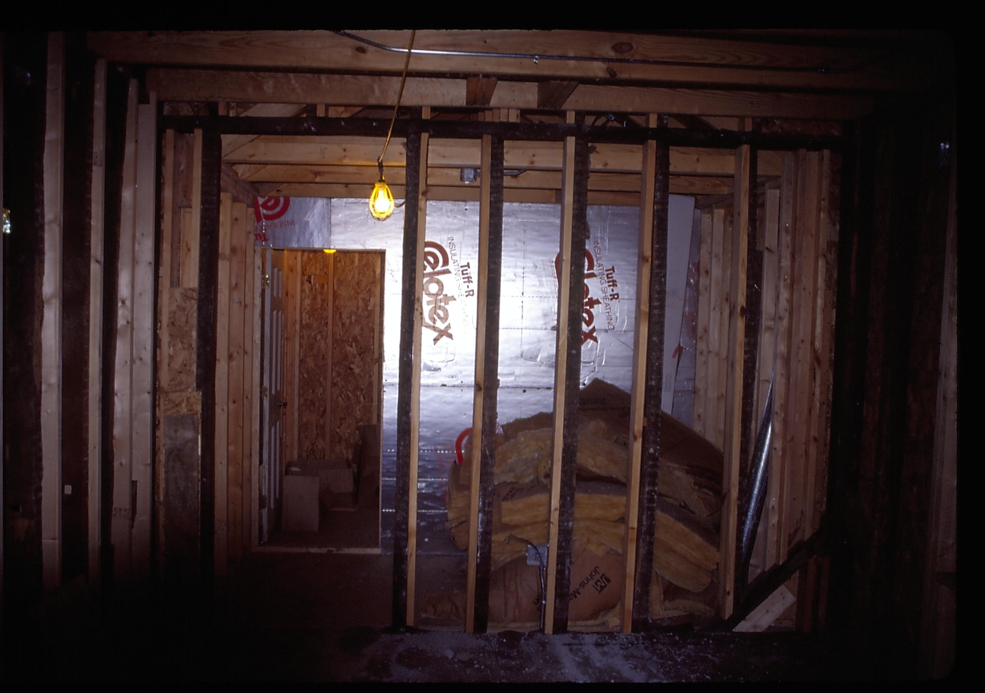 New construction area Lincoln Home NHS- Corneau House Restoration, Corneau #4 slides, roll 1999-8 exp 7 Corneau House, renovation