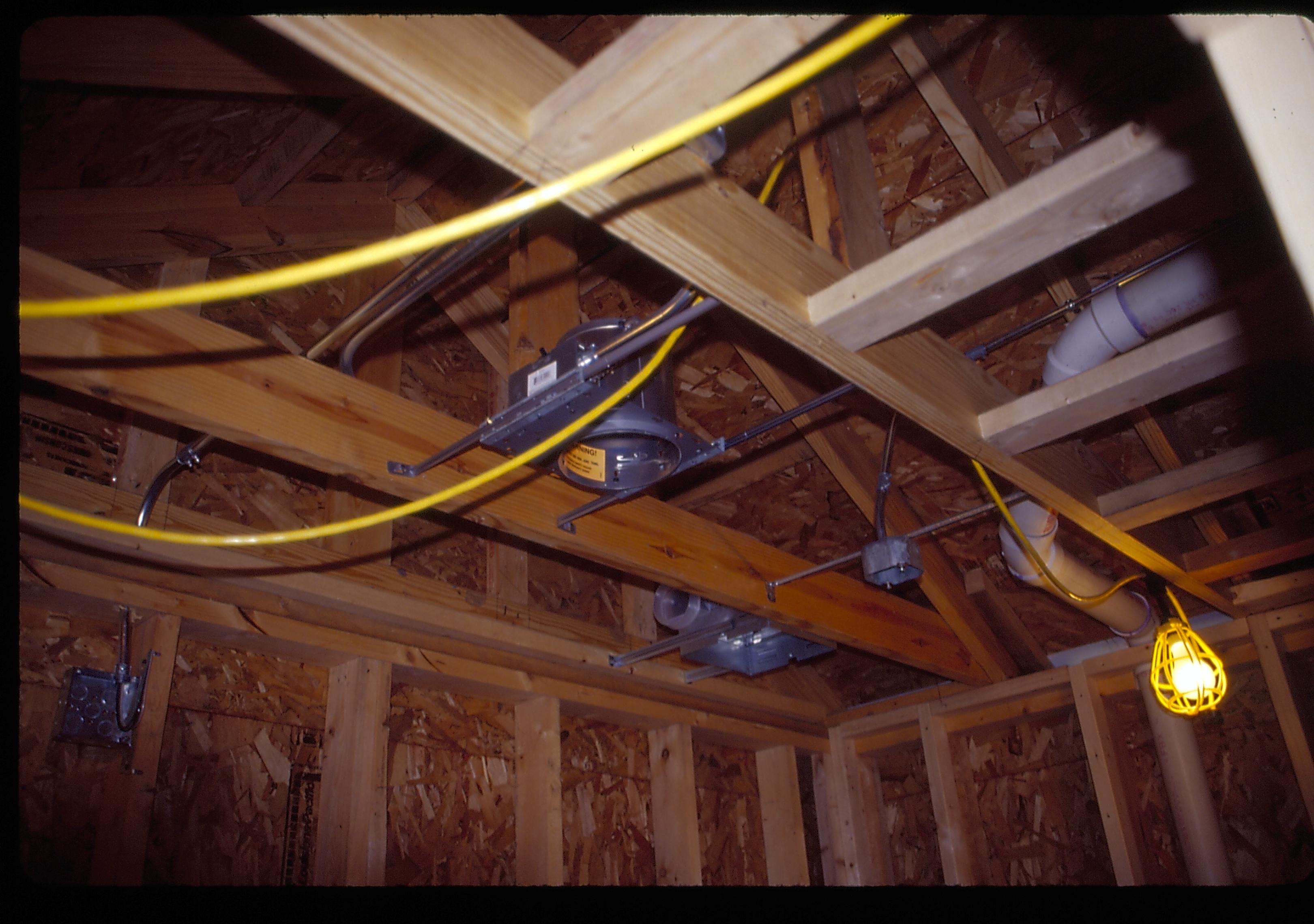 bathroom ceiling Lincoln Home NHS- Corneau House Restoration, Corneau #4 slides, roll 1999-8 exp 9 Corneau House, renovation