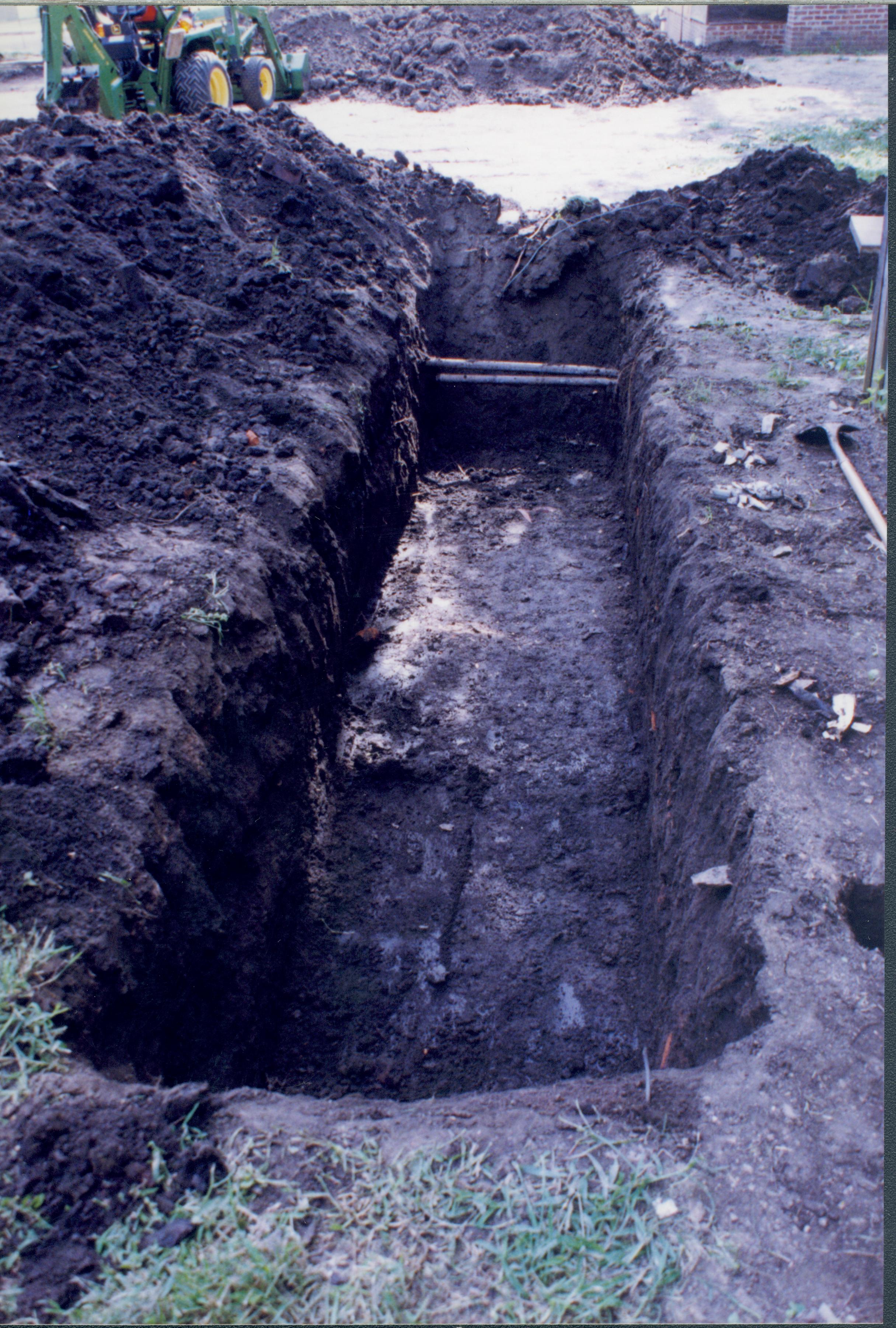 trenches Lincoln Home NHS- Corneau House Restoration, roll 1999-6 exp 7 Corneau House, trench