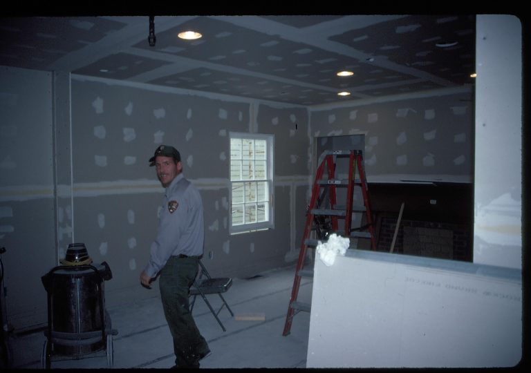 Corneau House windows Lincoln Home NHS- Corneau House Restoration, roll 2000-3 exp 9 Corneau House, renovation