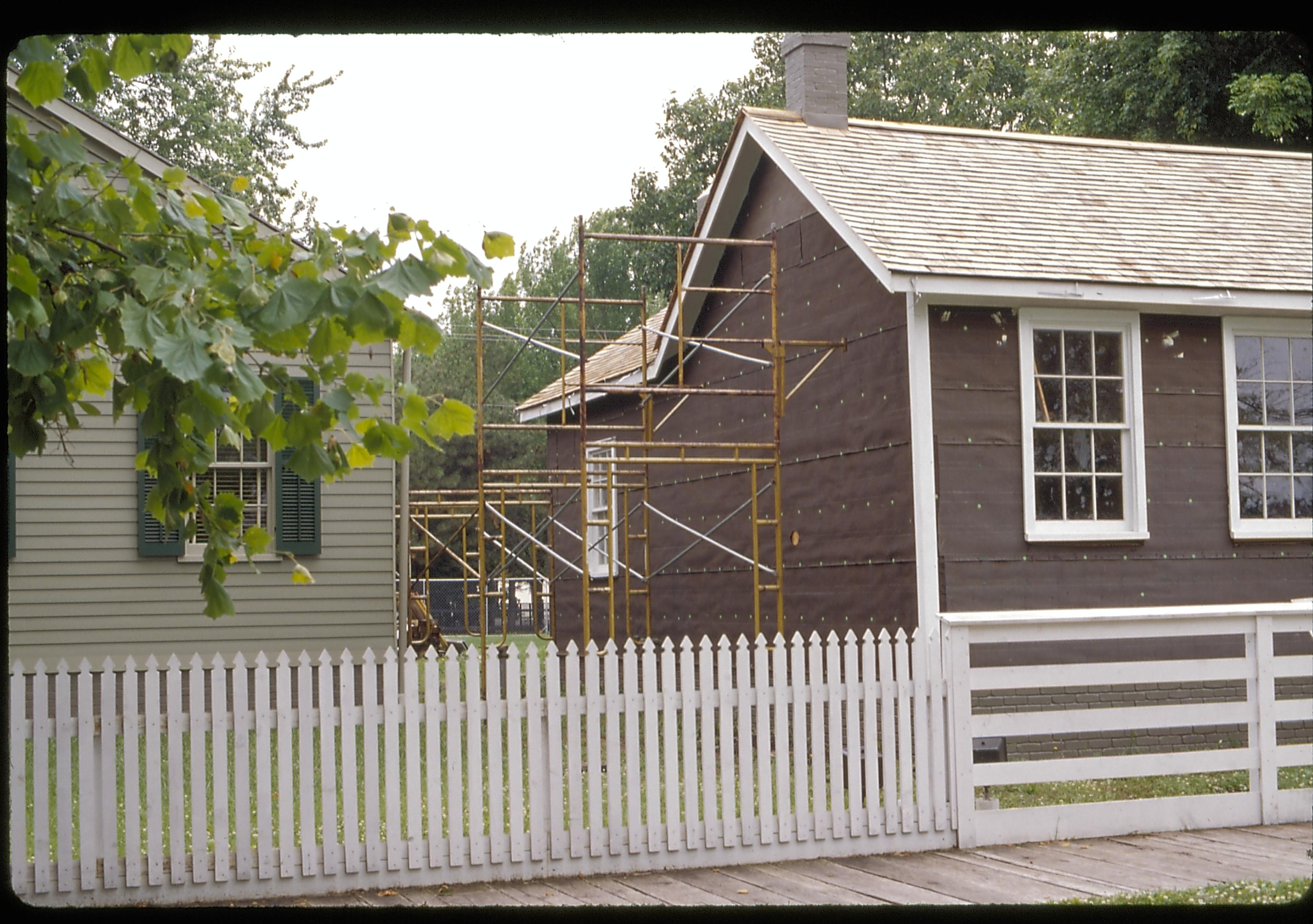 Corneau House, siding installation Lincoln Home NHS- Corneau House Restoration, roll 2000-6 exp 17 Corneau House, renovation